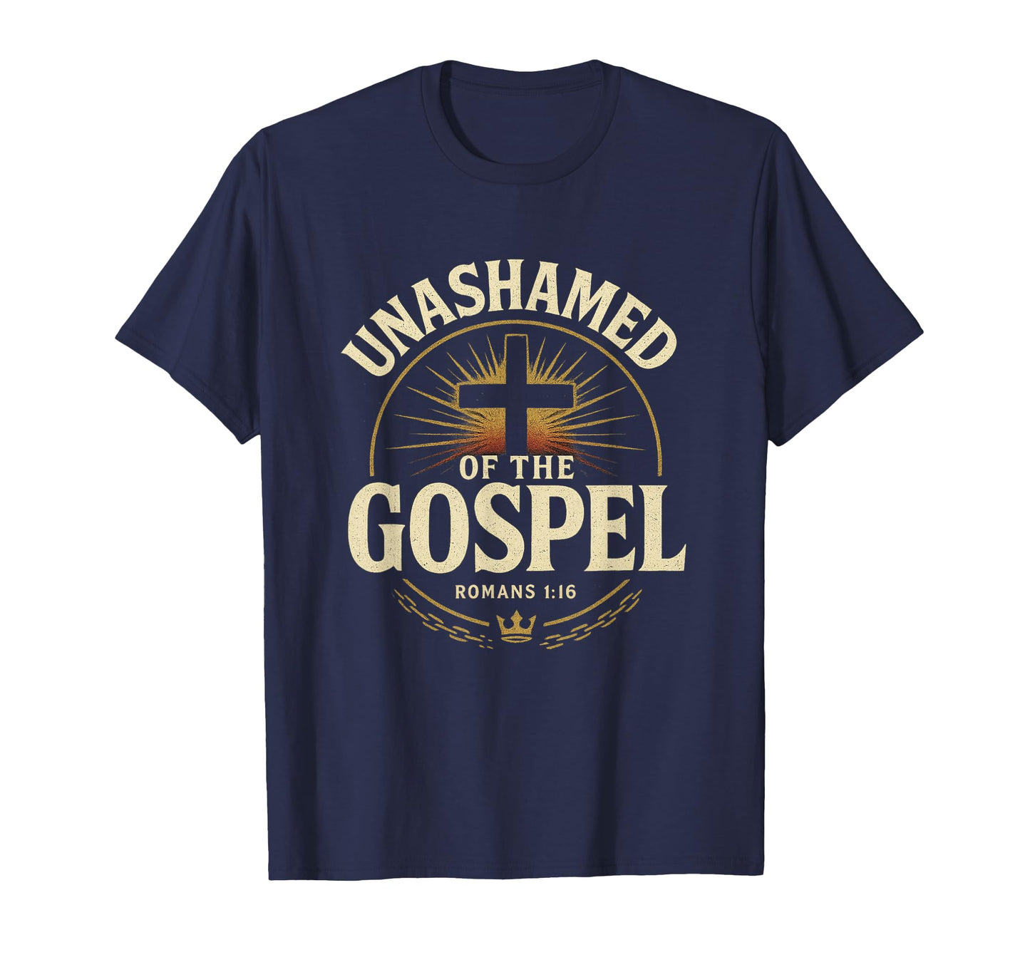 Unashamed of The Gospel Romans 1:16 Bold Christian Urban T-Shirt