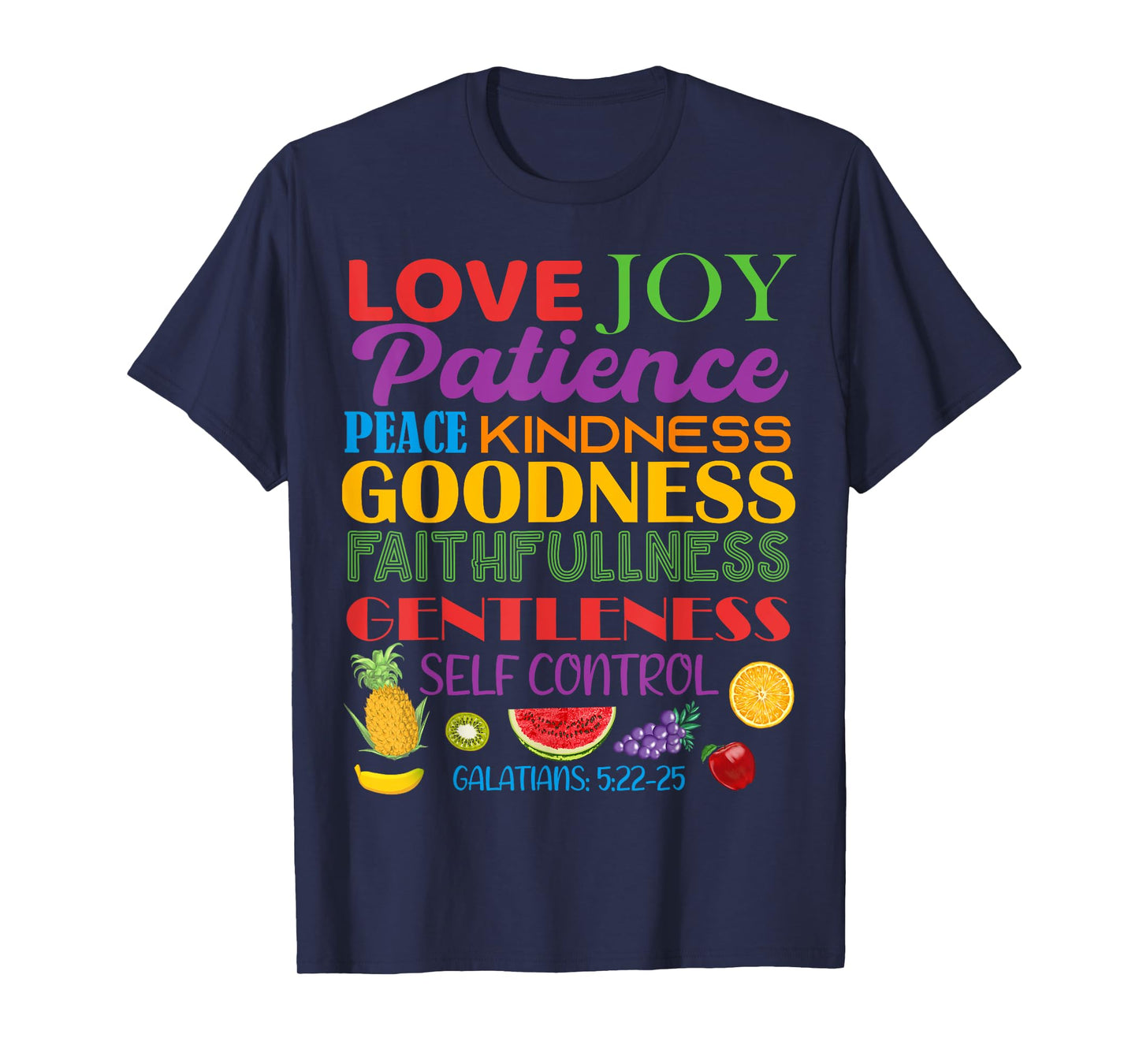 Awesome Galatians Fruit Of The Spirit Religious Verses T-Shirt