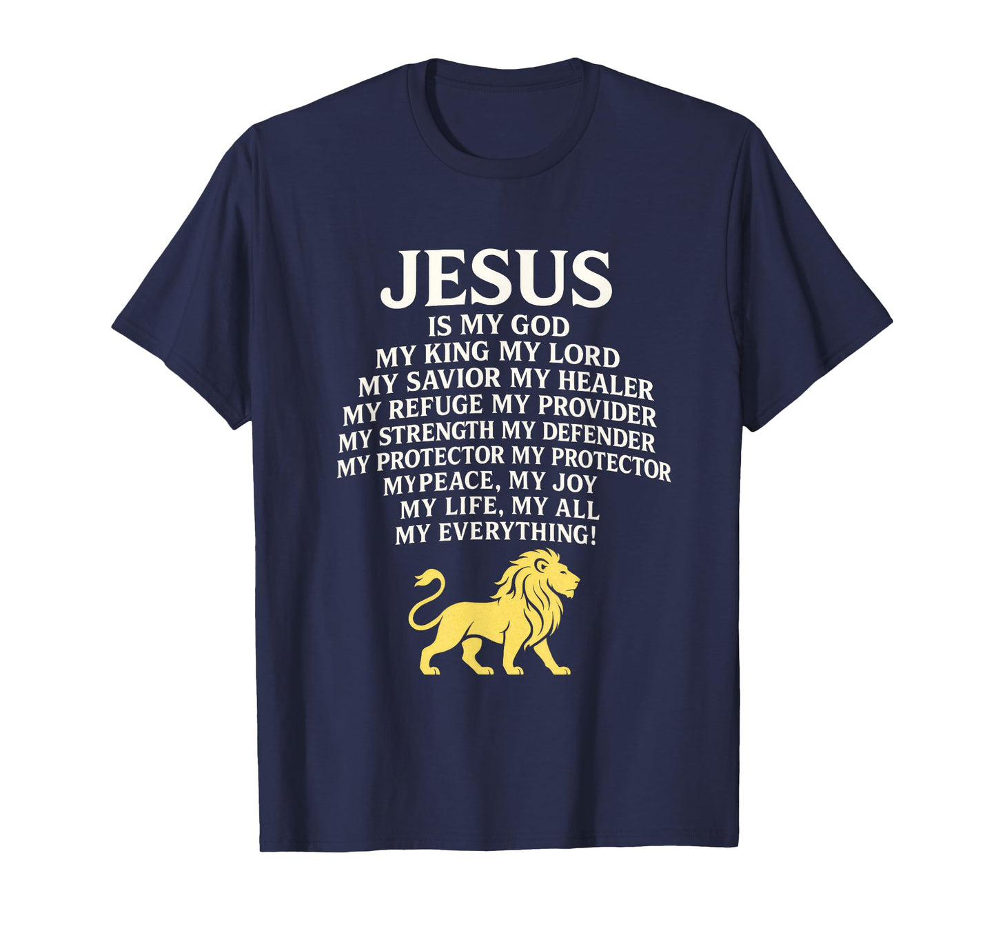 Jesus - Lion Christian Faith Religion Savior T-Shirt