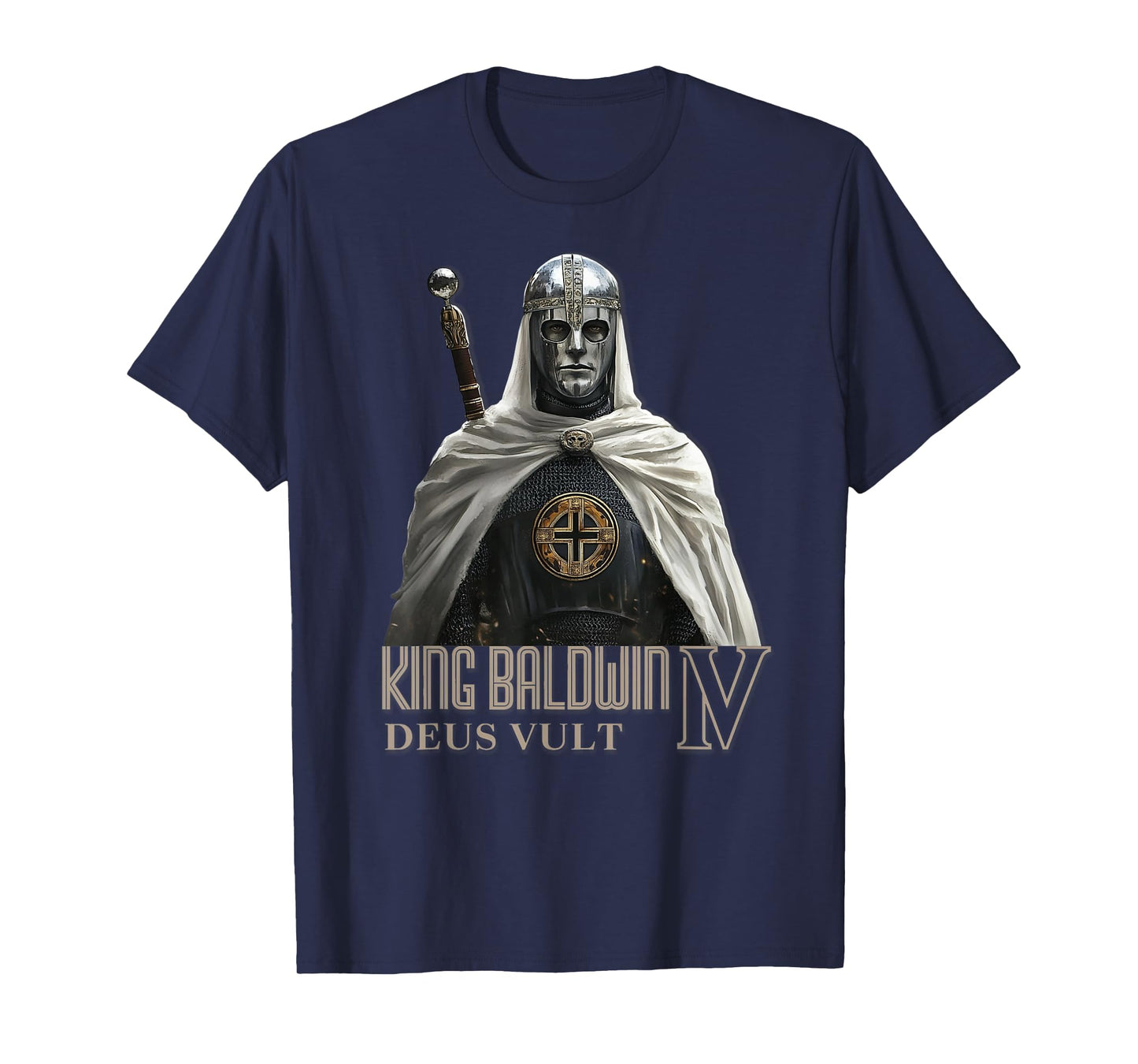 King Baldwin IV Jerusalem Cross Catholic T-Shirt