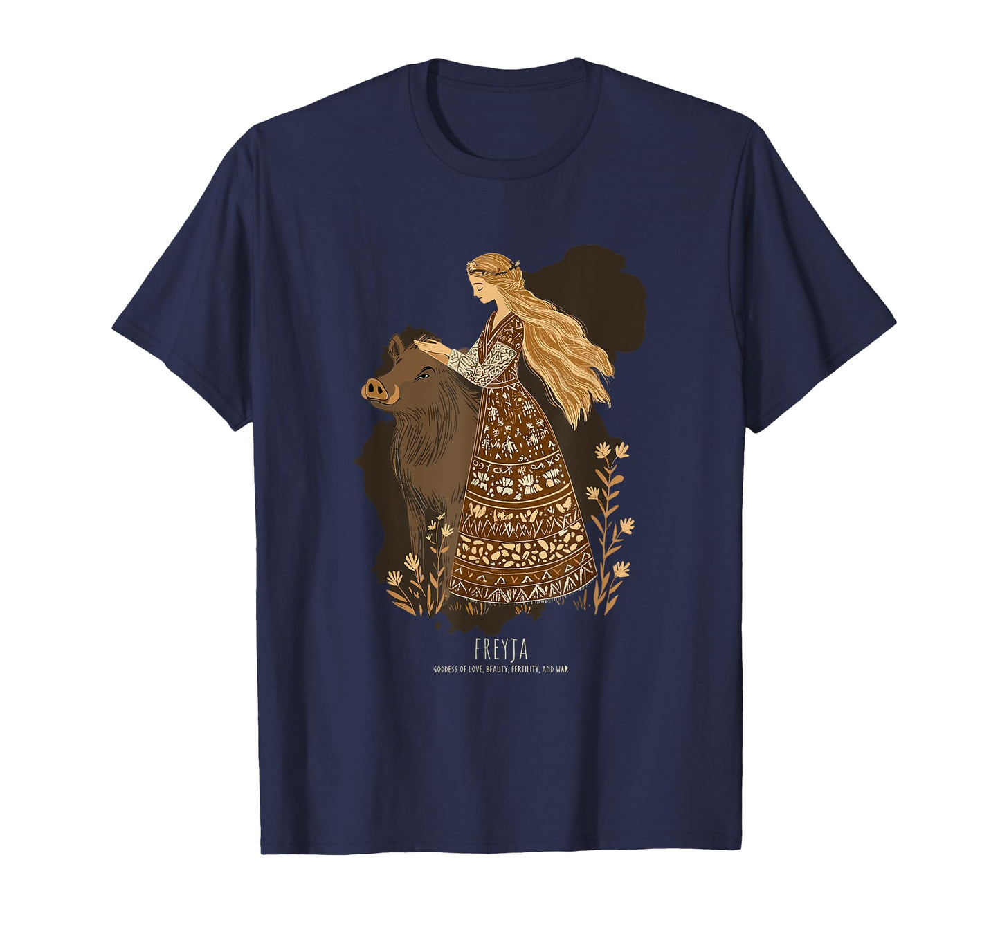 Freyja: Norse Goddess of Witchcraft, Love, and War T-Shirt