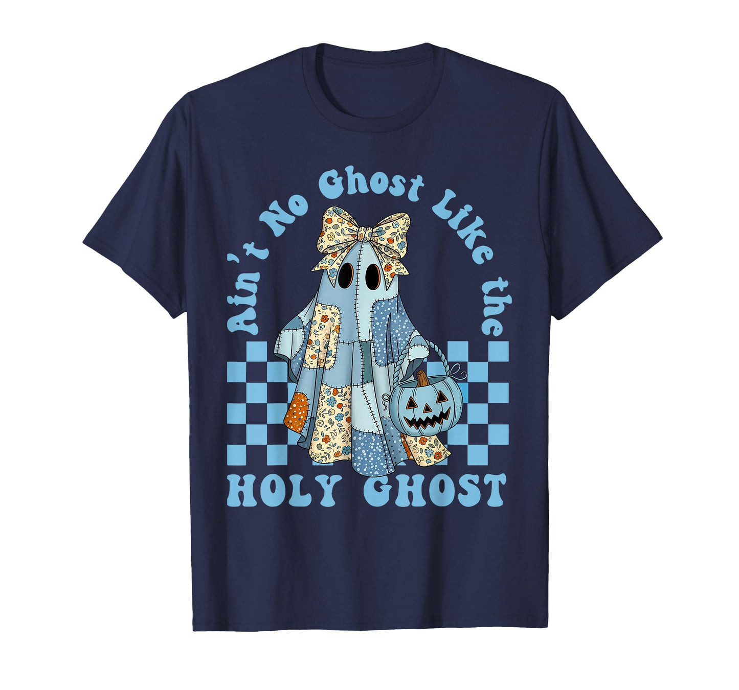 Groovy Aint No Ghost Like The Holy Ghost Christian Halloween T-Shirt