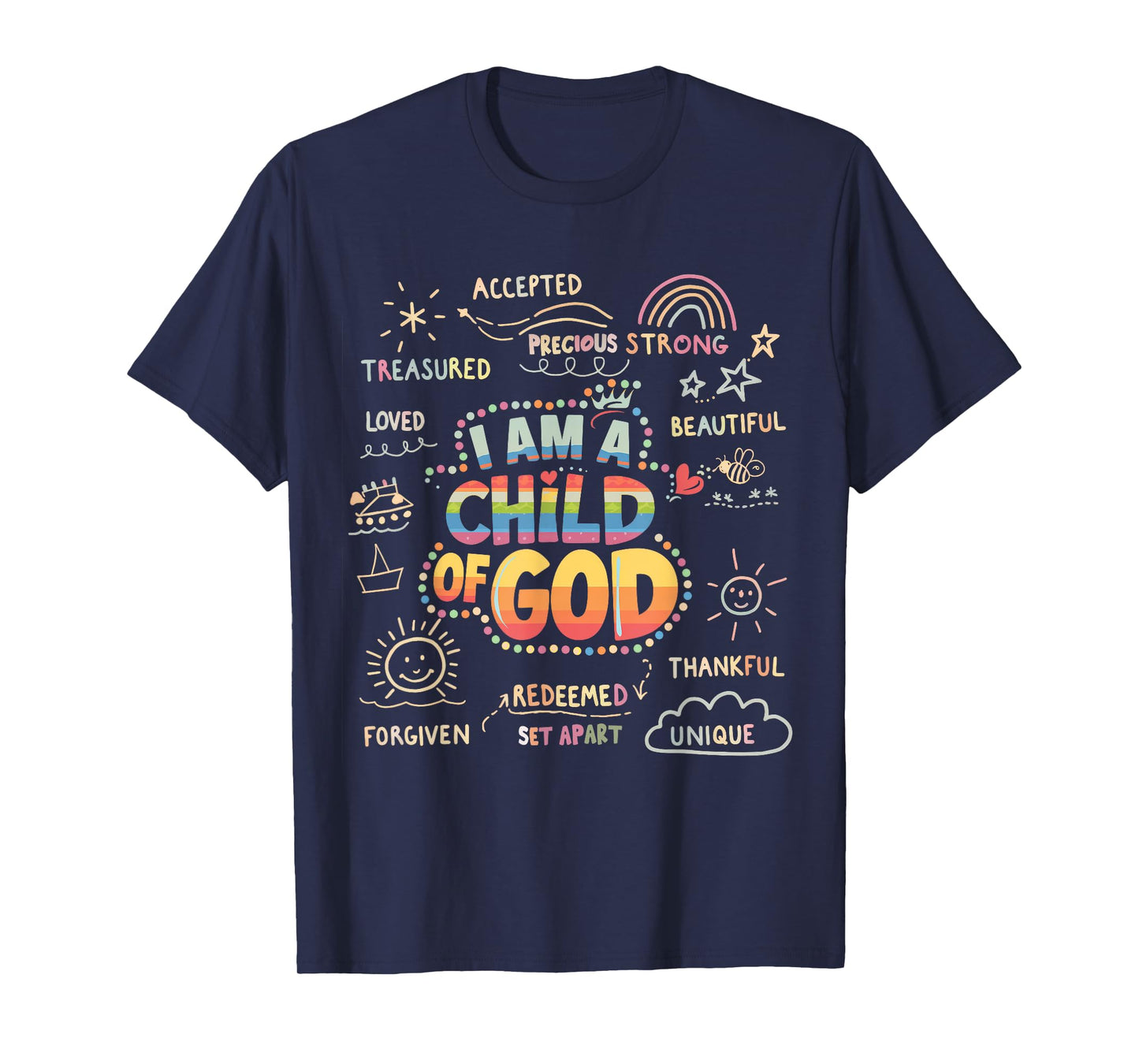 I am a Child of God Christian Retro Jesus Faith Design Gifts T-Shirt