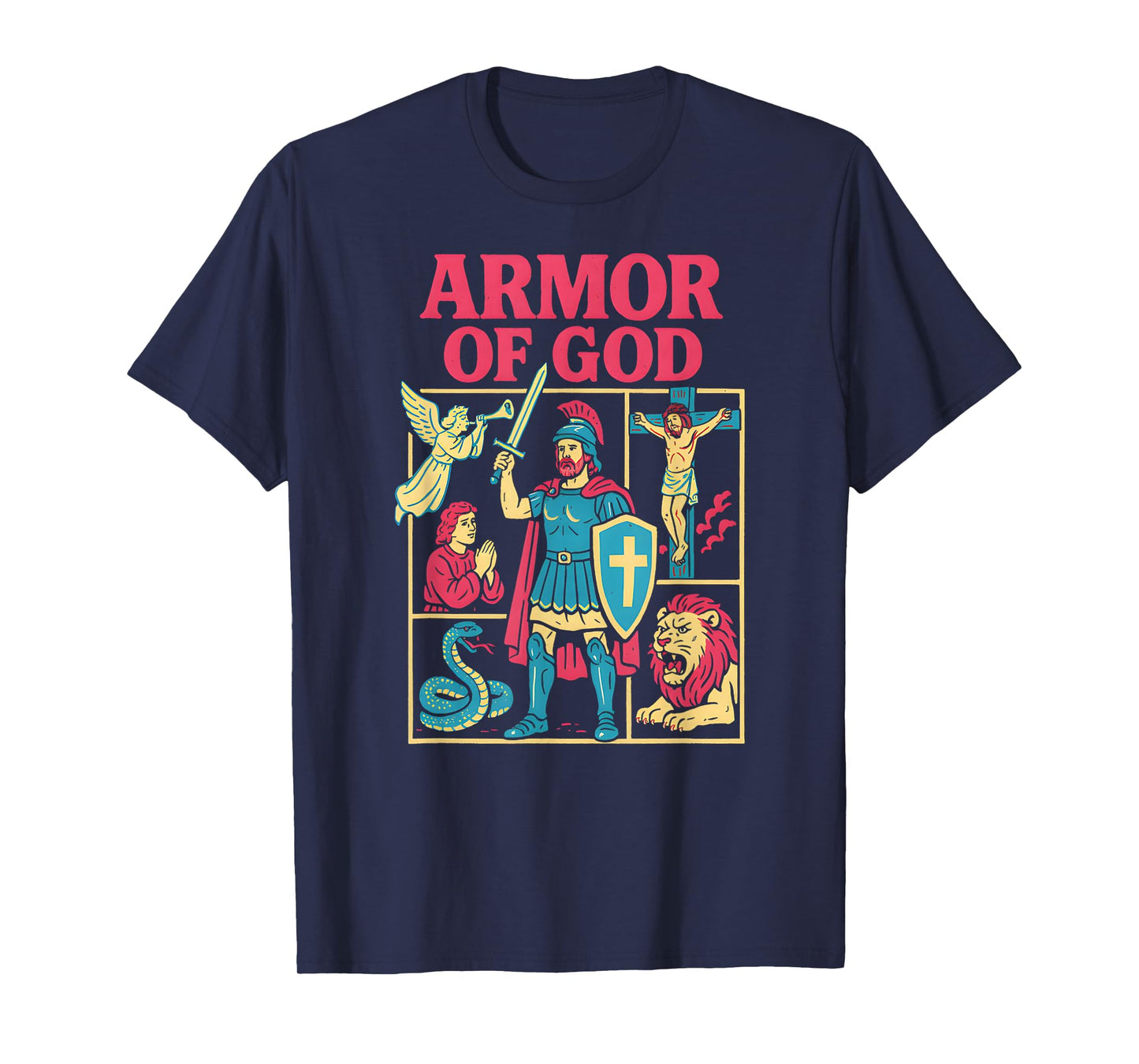 Christian Warrior Armor of God Cool Mens Christian Faith T-Shirt