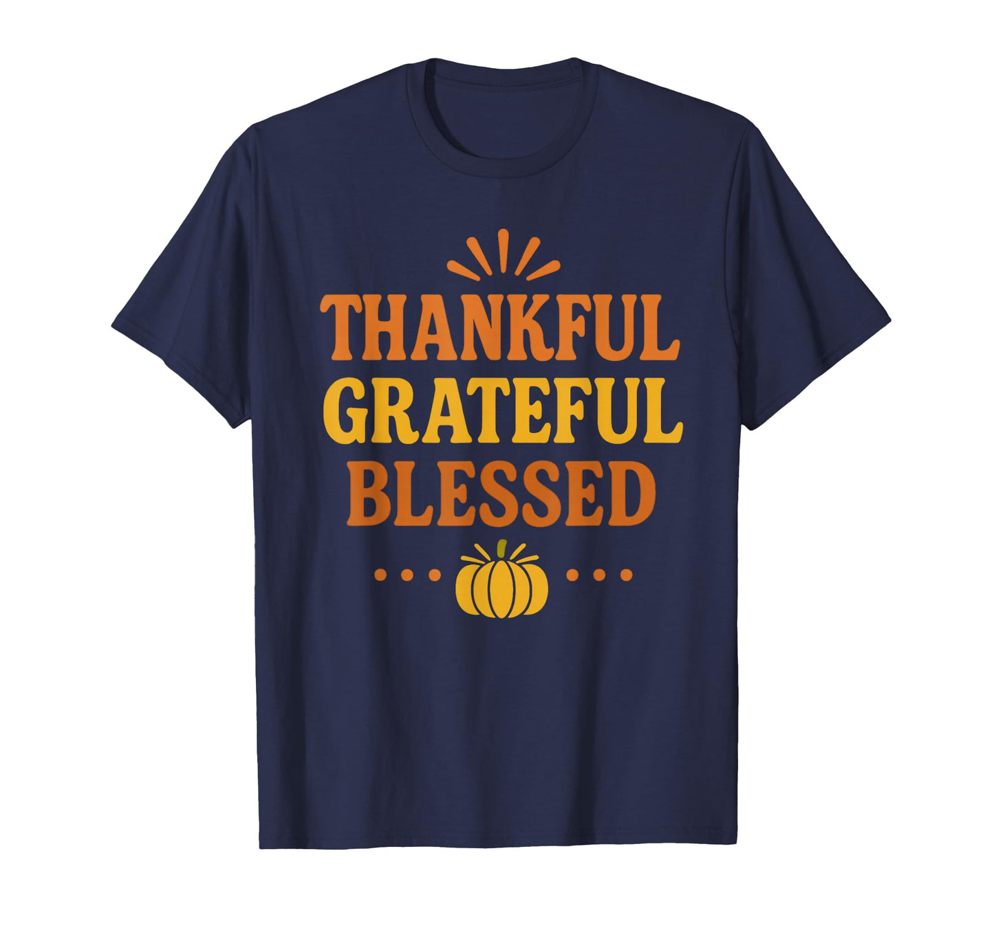 Thankful Grateful Blessed Retro T-Shirt