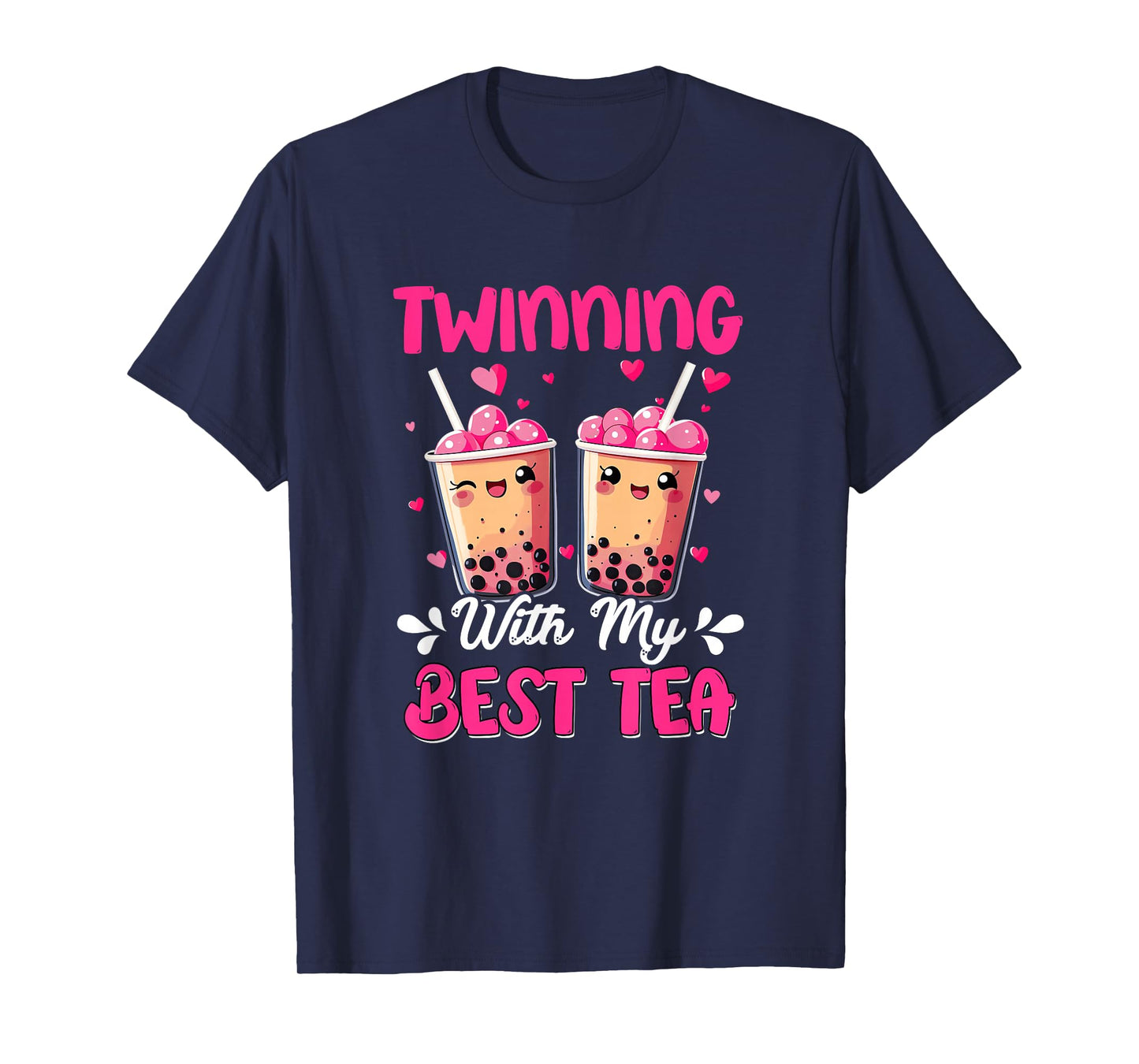 Twinning With My Bestie Spirit Week Girls Kids Twin Day Tea T-Shirt