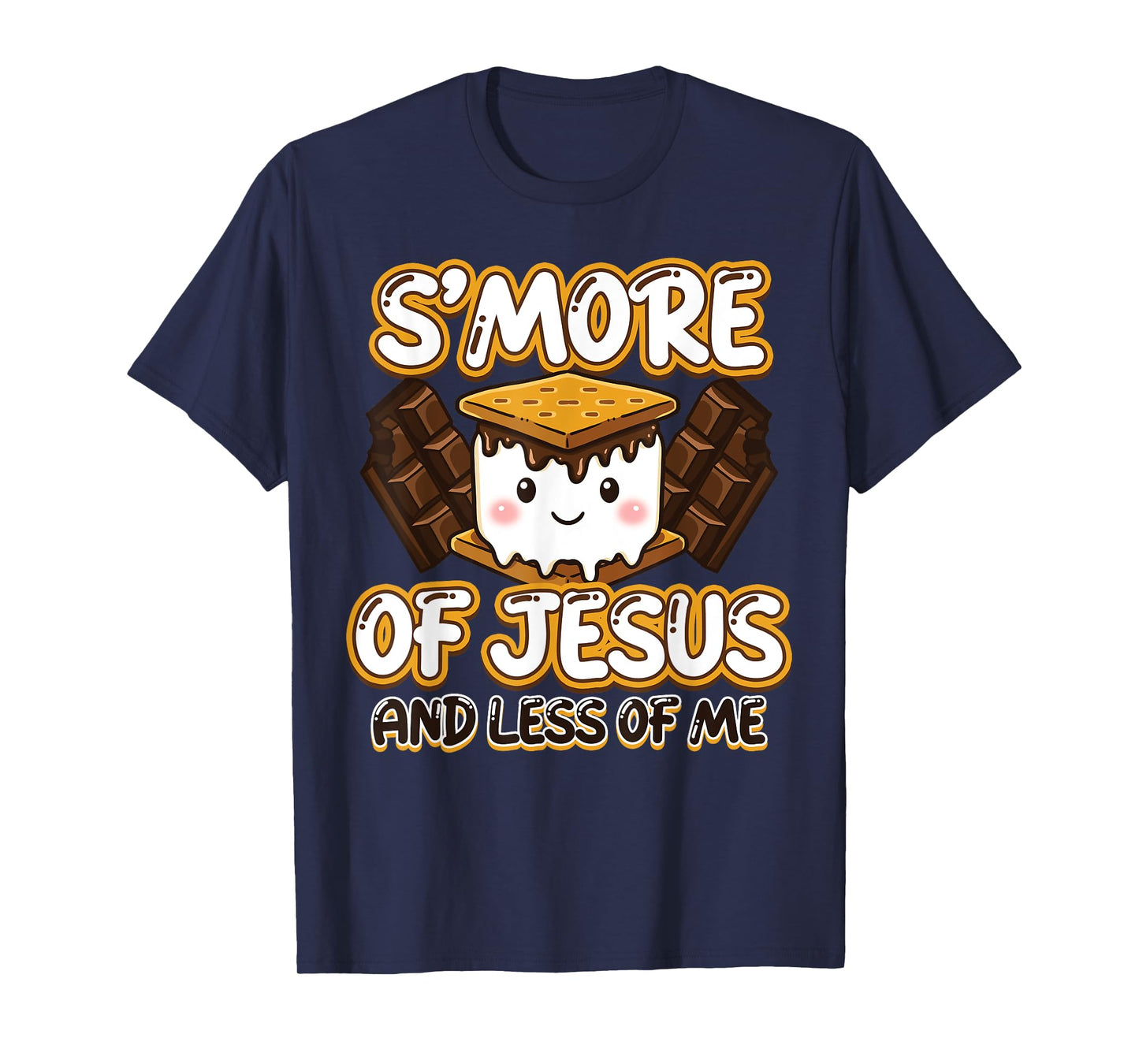 Christian Camping Smore Jesus Less Me Funny Religious Camper T-Shirt