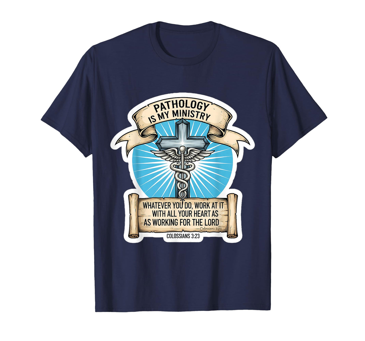 Christian Pathologist Pathology is My Ministry Doctor Jesus T-Shirt