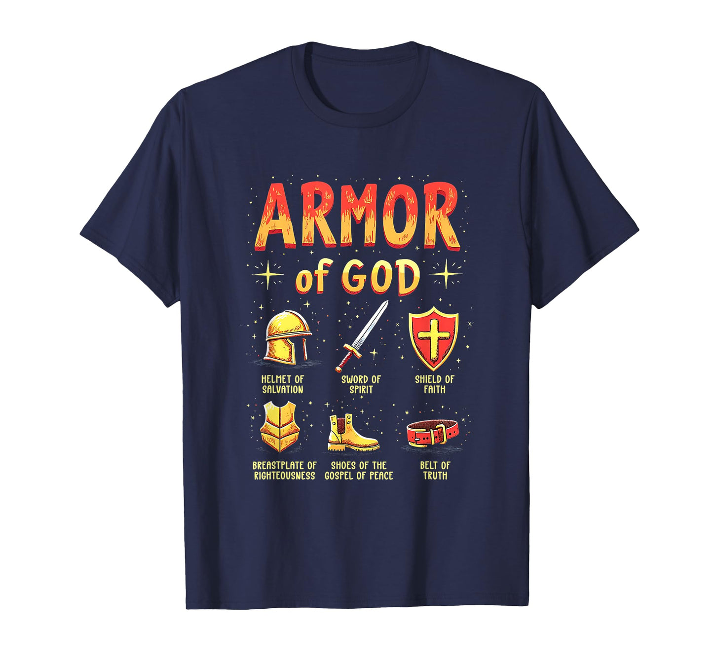 Cute Baby Boy Toddler Jesus Armor Of God Christian T-Shirt