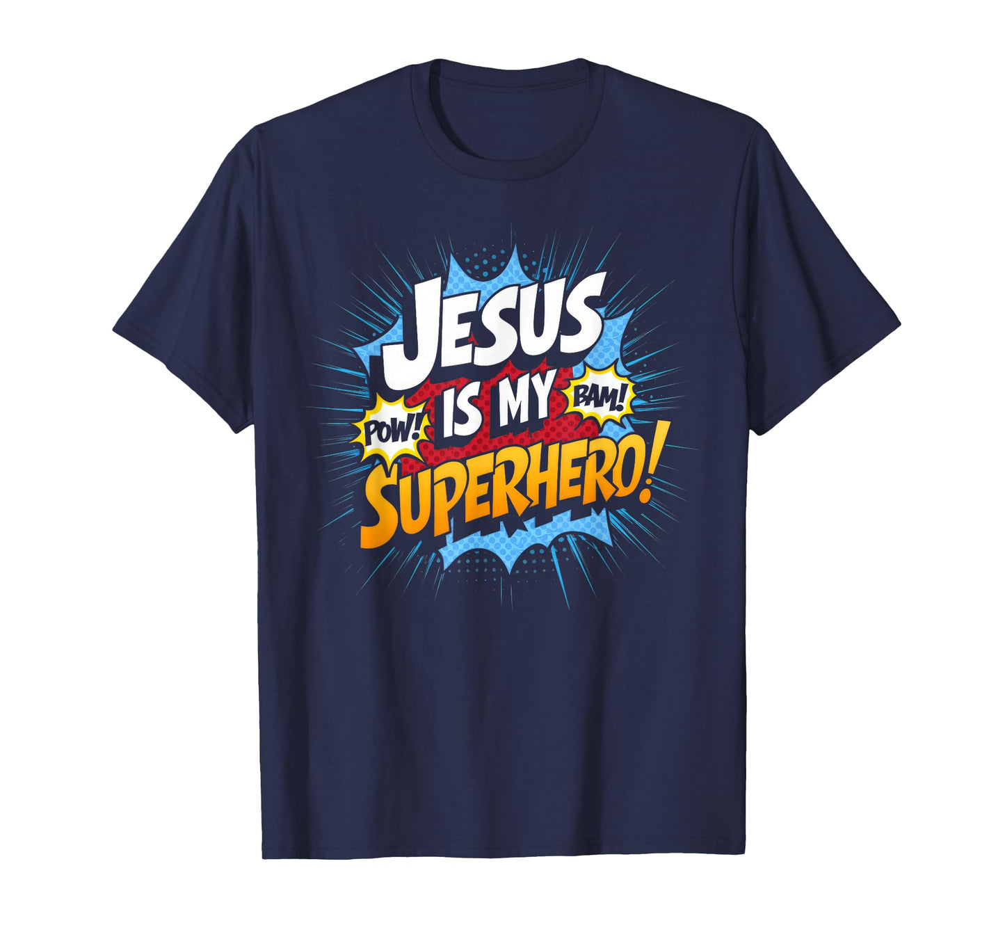 Jesus is My Superhero Christian God Faith Kids Boy T-Shirt