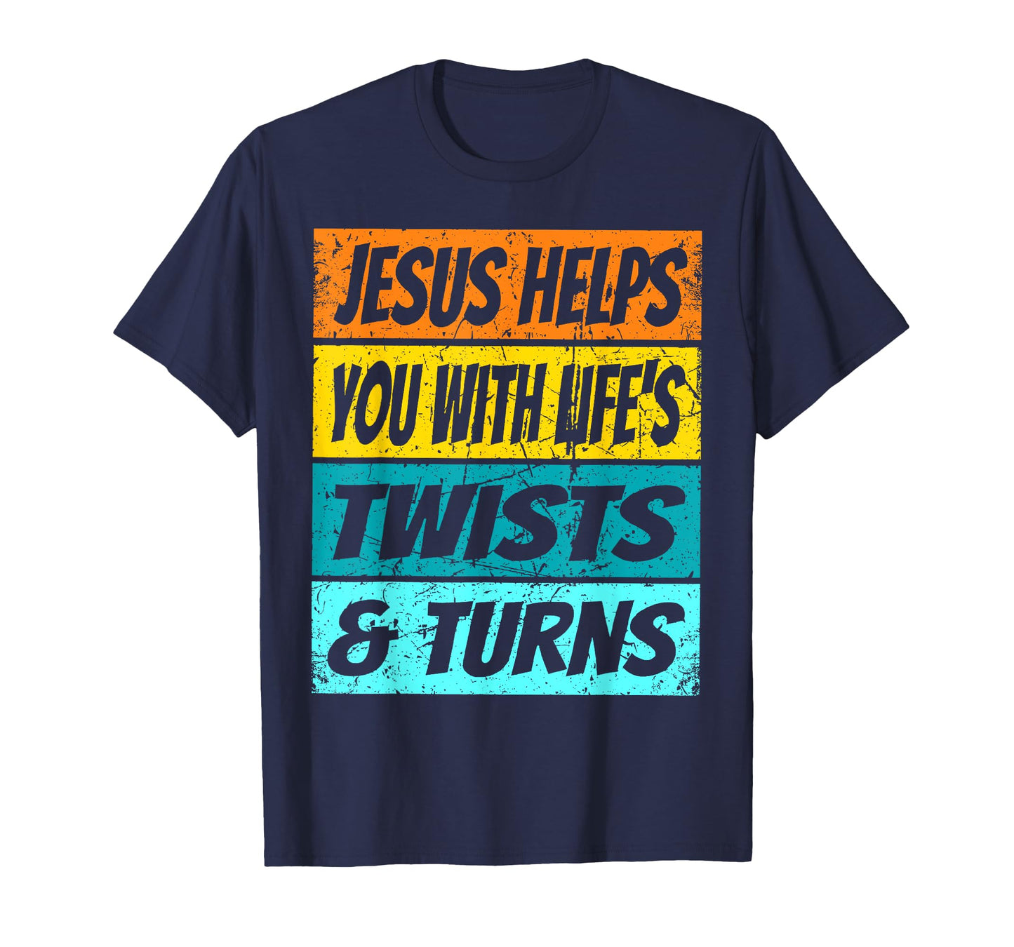 Retro Jesus Helps You With Life's Twists And Turns VBS 2023 T-Shirt