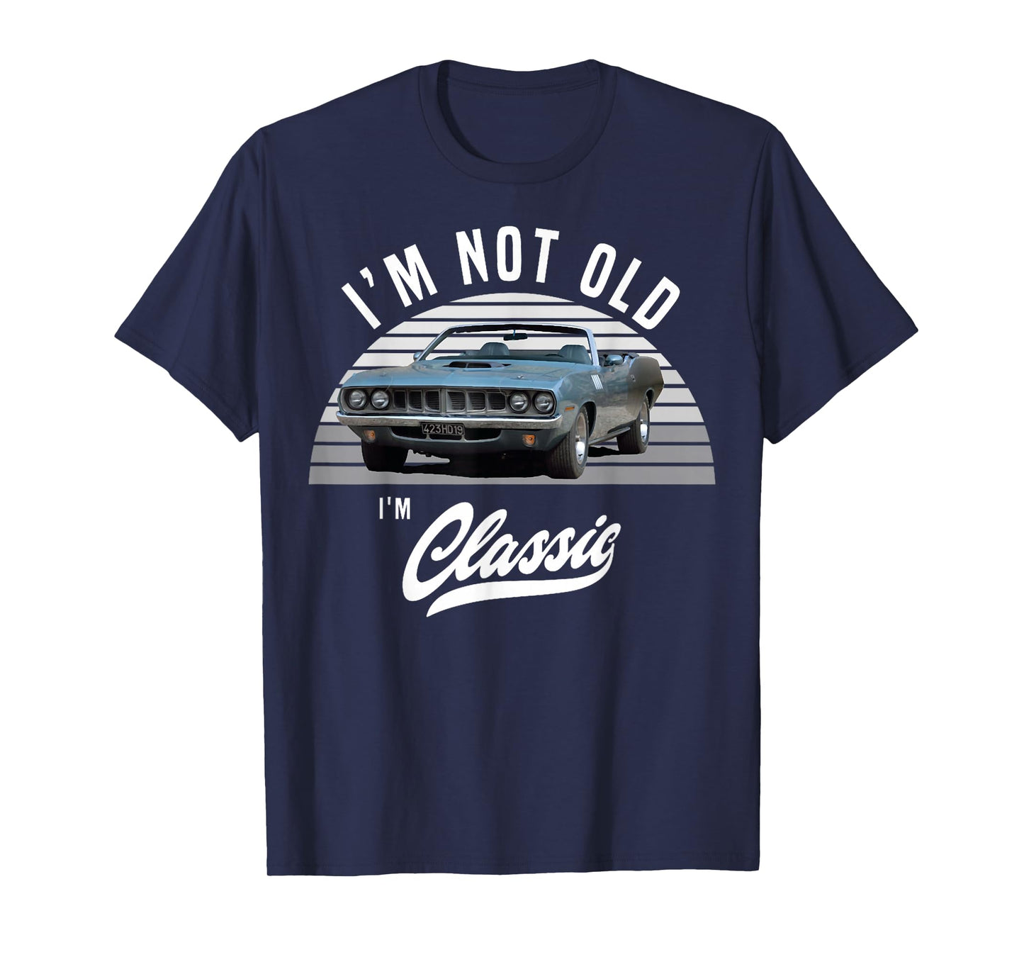 1971 Cuda Plymouth Barracuda Convertible Vintage Cars T-Shirt, Small