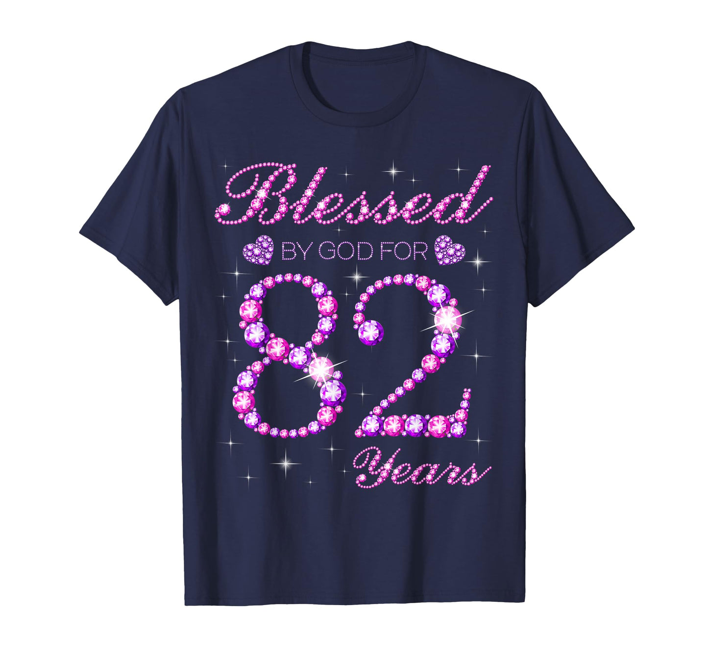 Blessed by God for 82 Years Old 82nd Birthday Party T-Shirt