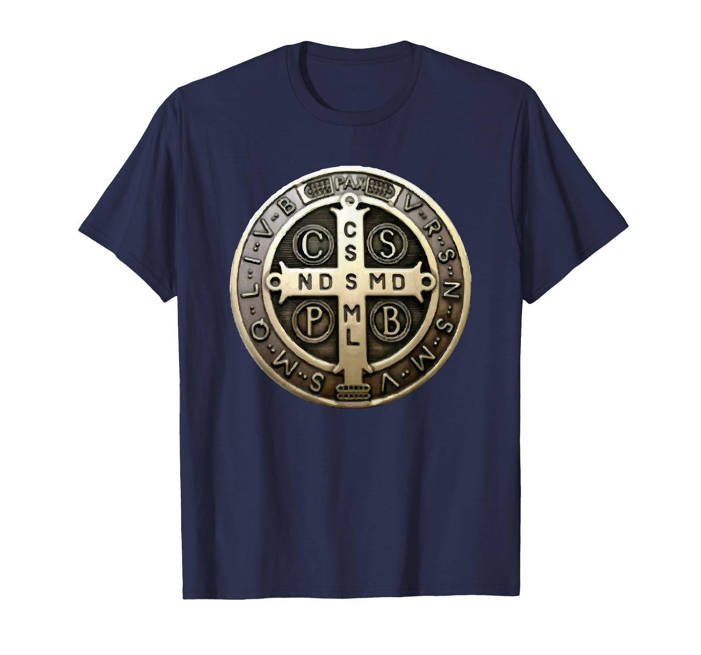 St. Benedict Medal Saint Benedict Cross Catholic Christian T-Shirt