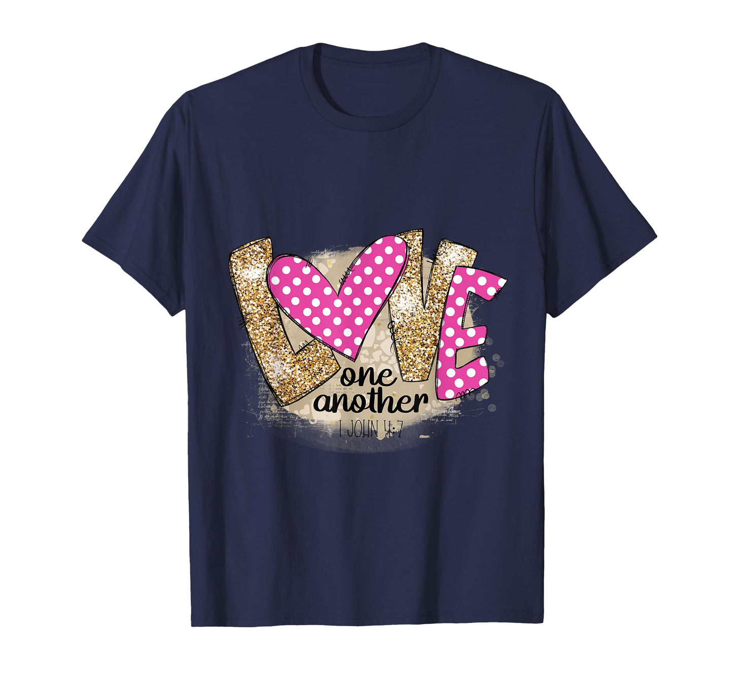 Love One Another Christian TShirt for Women Scriptures Quote T-Shirt