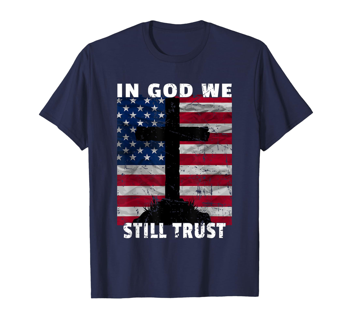 In God We Still Trust American Flag USA 250th Birthday Art T-Shirt