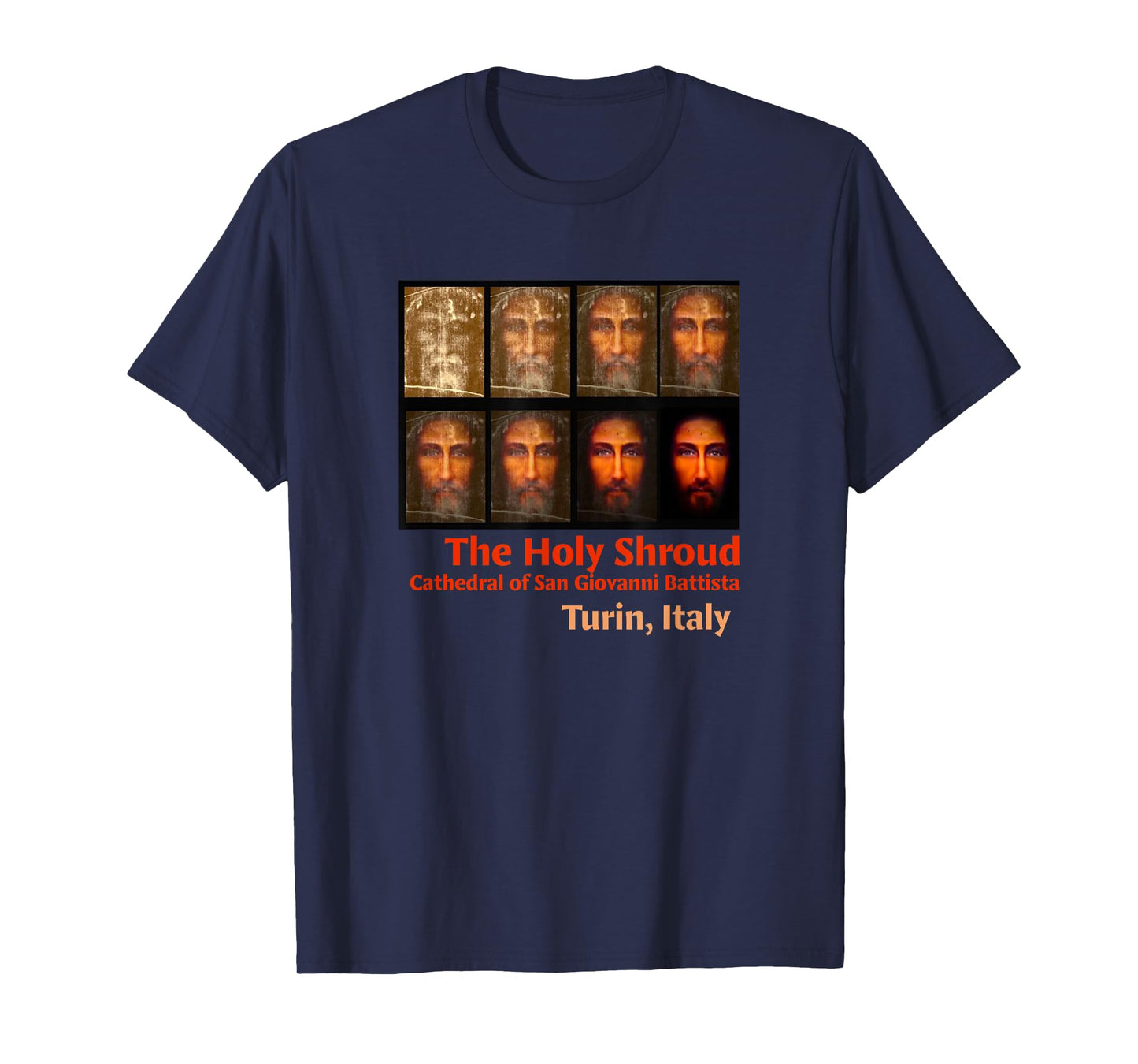 Shroud of Turin The Holy Face of Jesus Test Phases T-Shirt