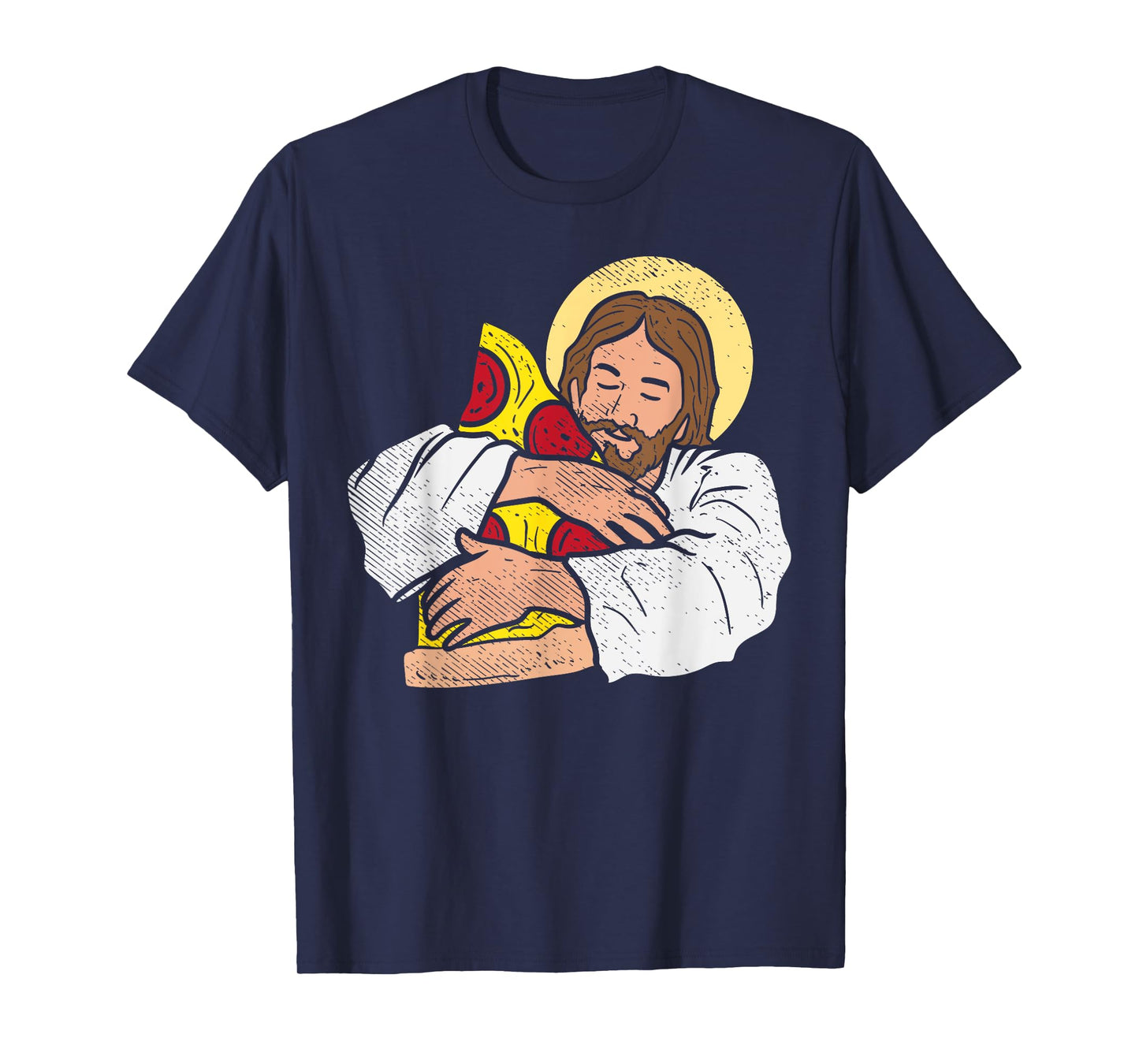 Food Lover Jesus Pizza Funny God Christ Snack Christian Gift T-Shirt