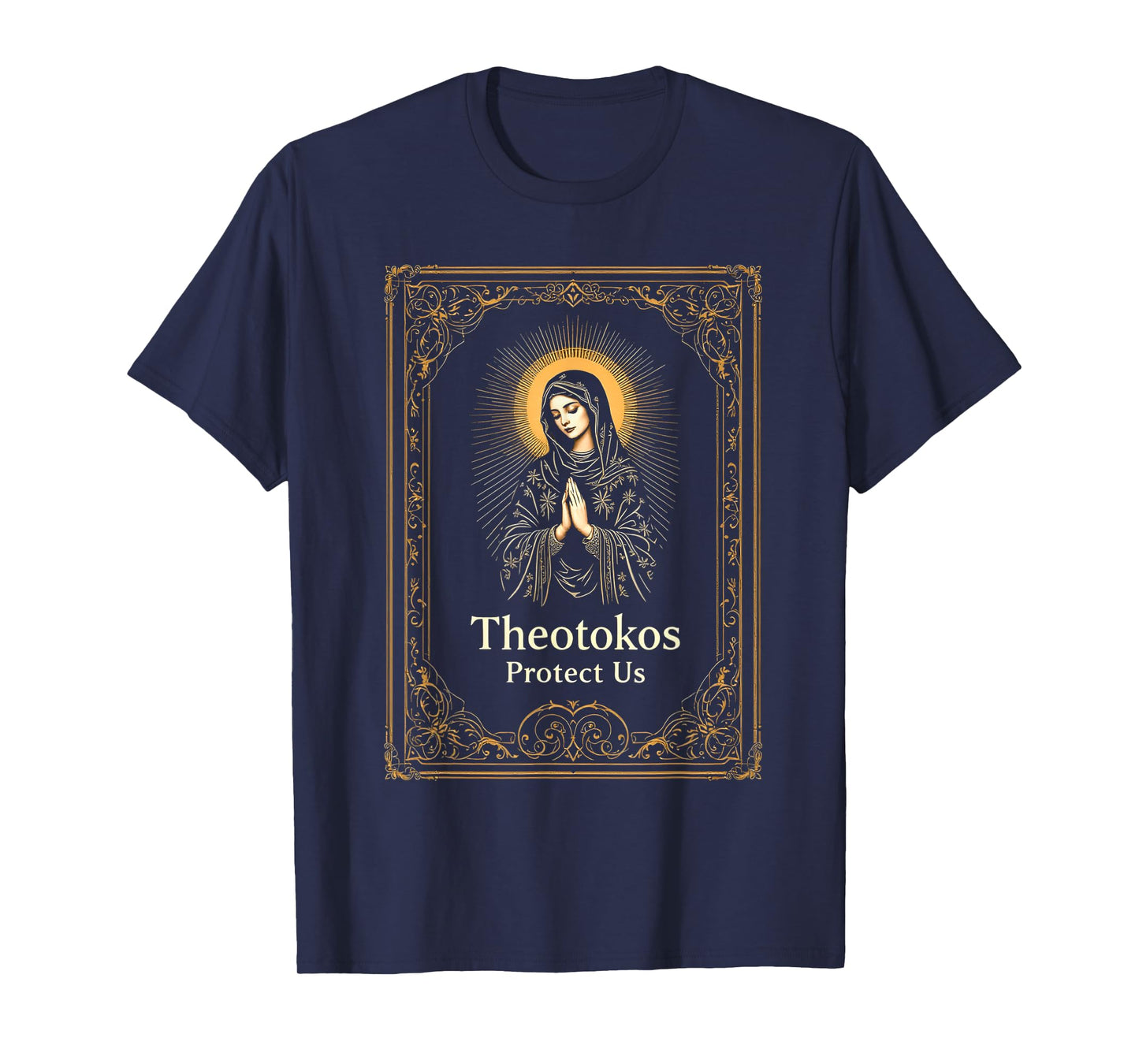 Orthodox Christian Holy Mary Theotokos Protect Us T-Shirt