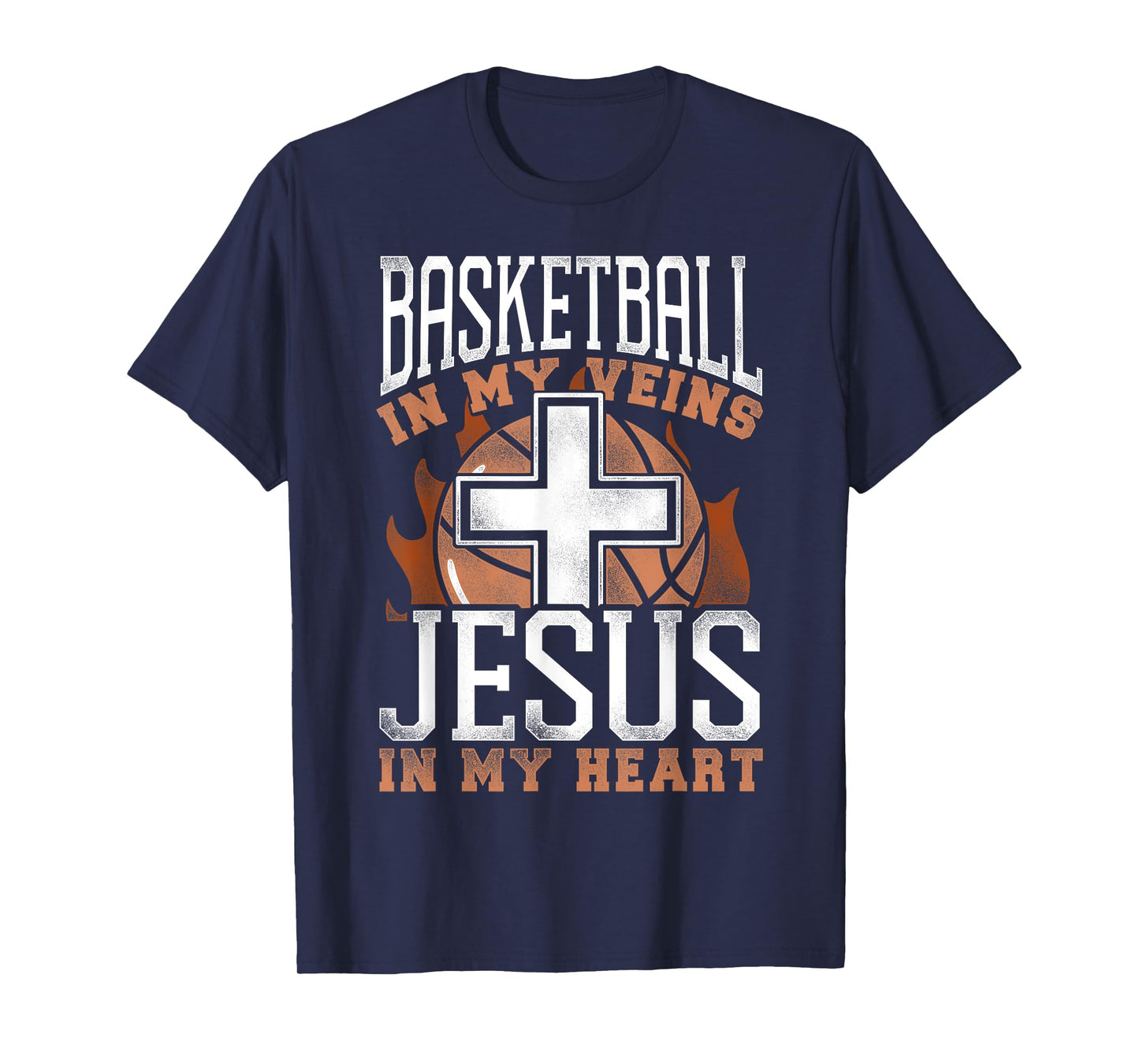 Basketball Bball Jesus Faith Christian Basketball In My T-Shirt