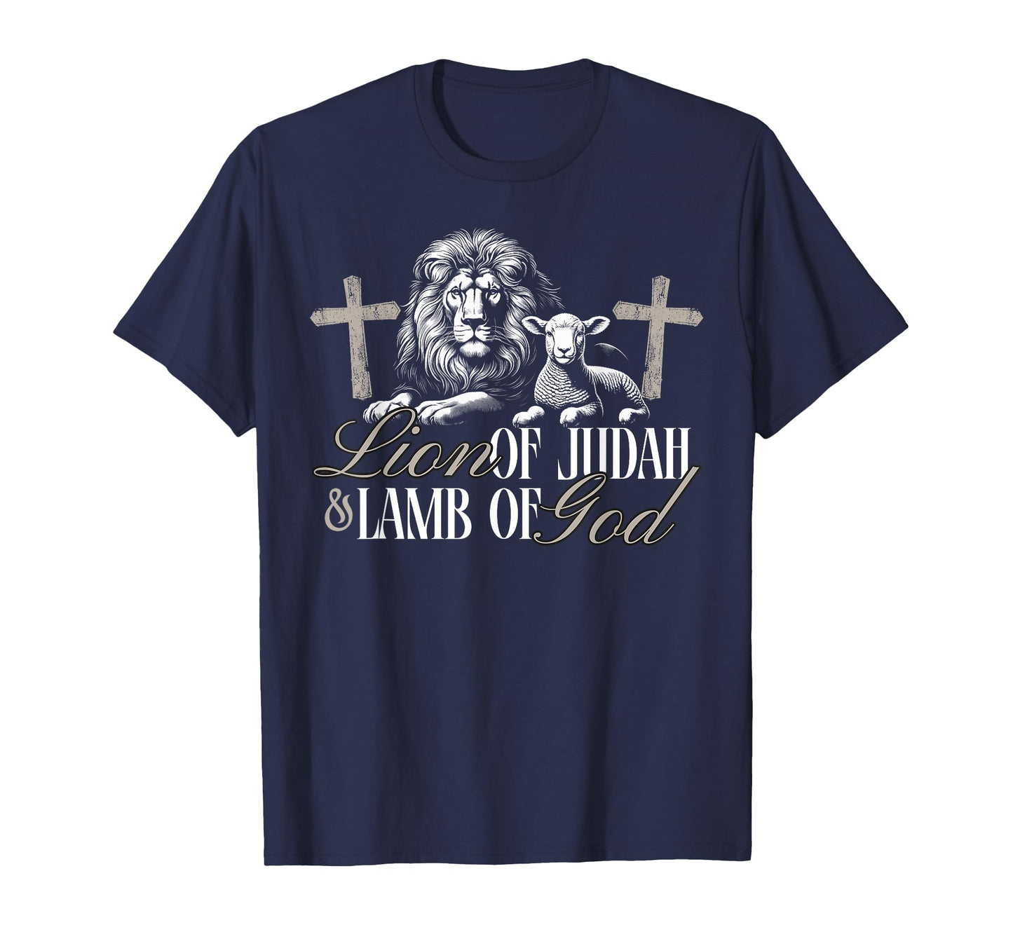 Lion of Judah and Lamb Of God - For Christians Followers T-Shirt