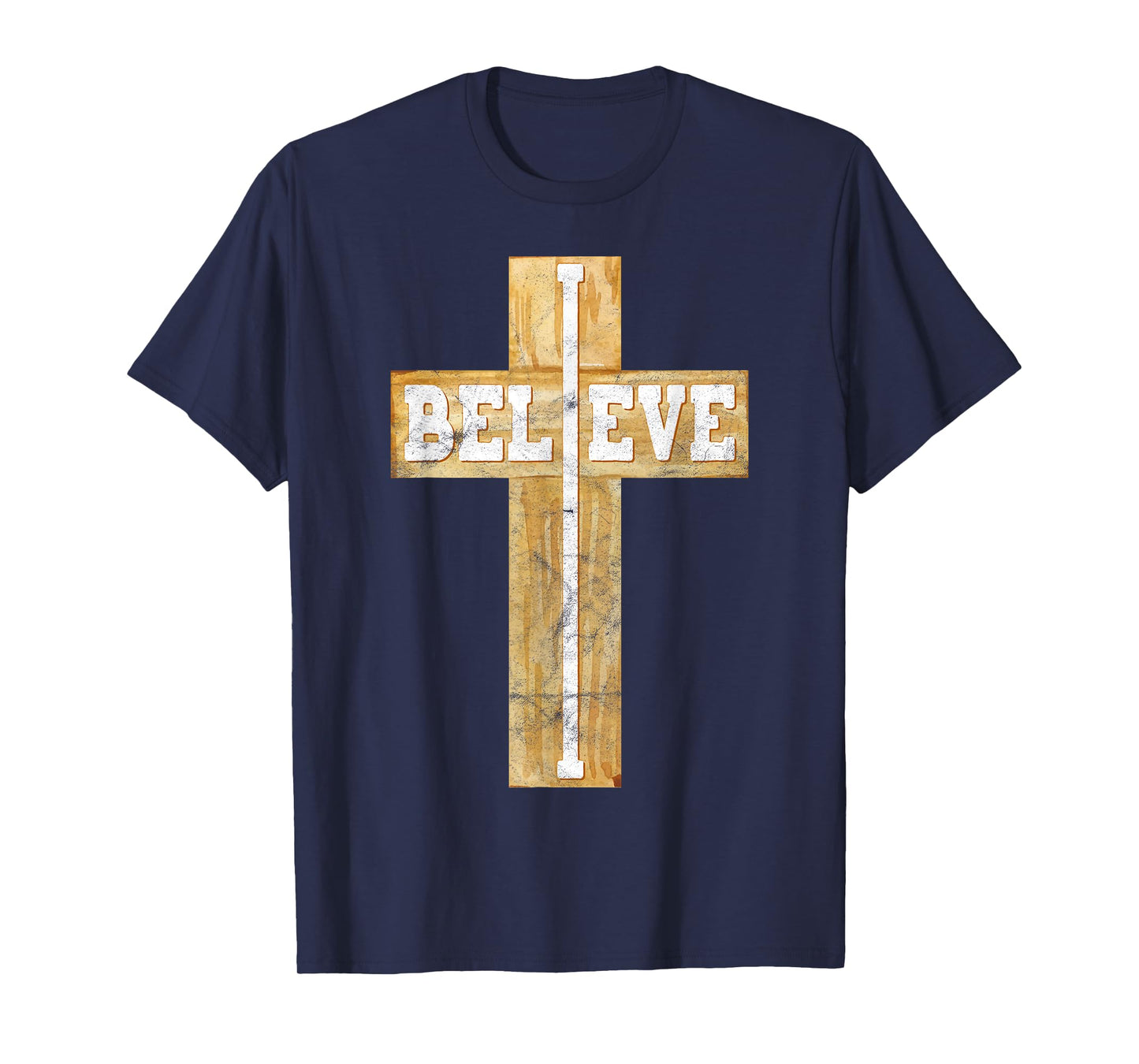 Believe Christian Cross Jesus Christ Christians Men Women T-Shirt