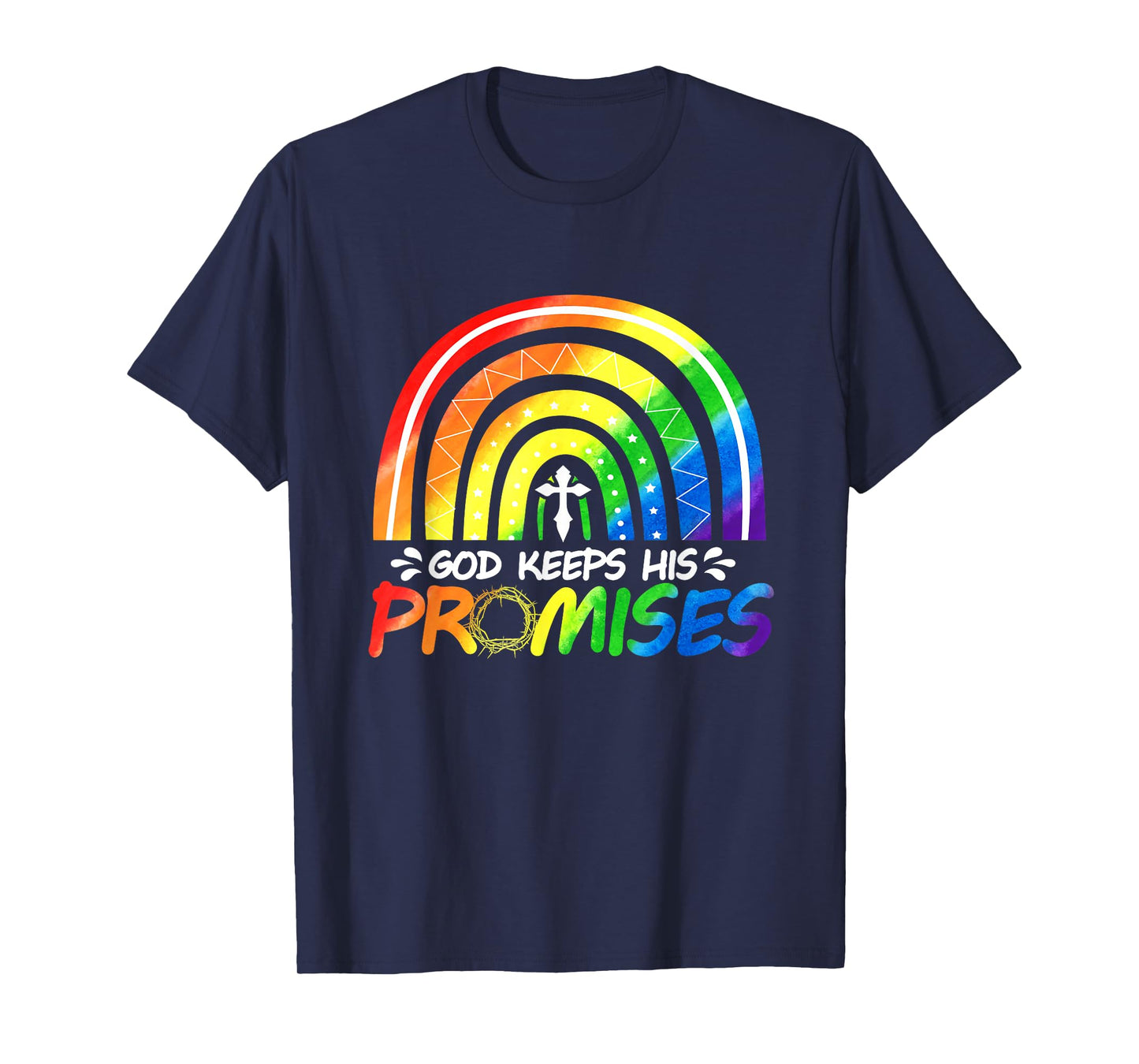 God Keeps His Promise Rainbow Christian Bible Noah T-Shirt