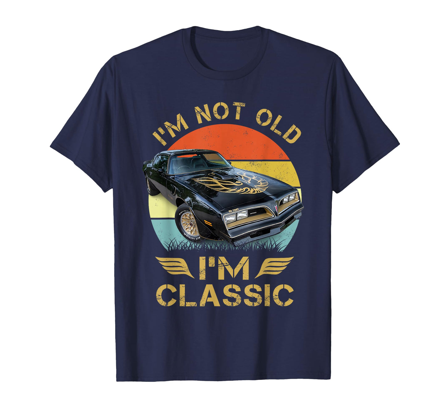 1977 77 trans am vintage black car MUSCLE CARS 70s CLASSIC T-Shirt