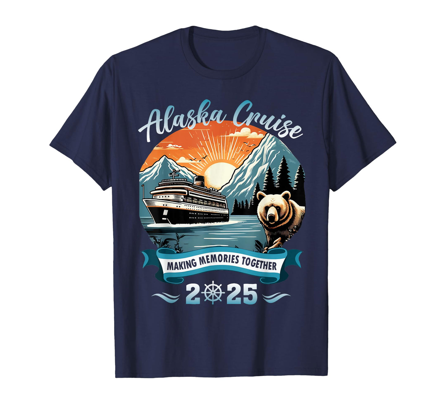 Matching Family Friends And Group Alaskan Alaska Cruise 2025 T-Shirt
