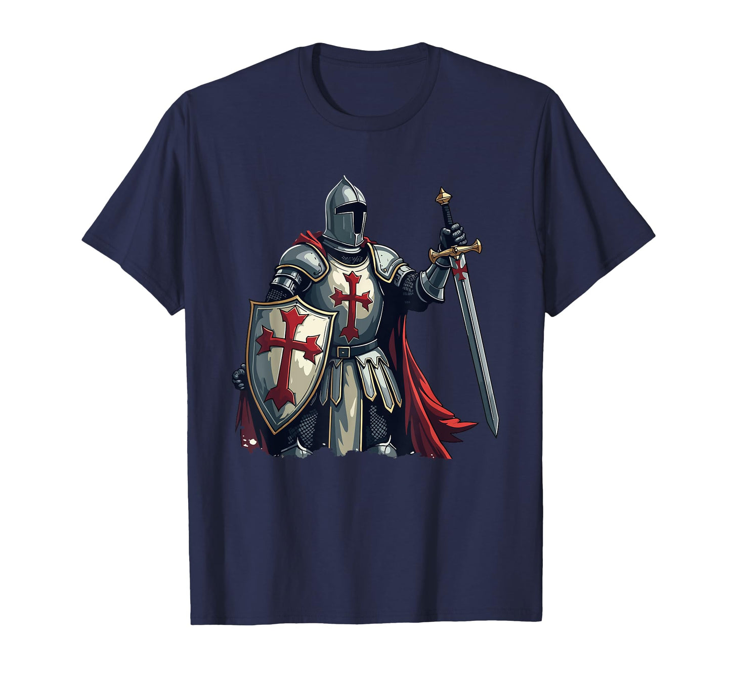 Templar Knight, Warrior & Crusader T-Shirt