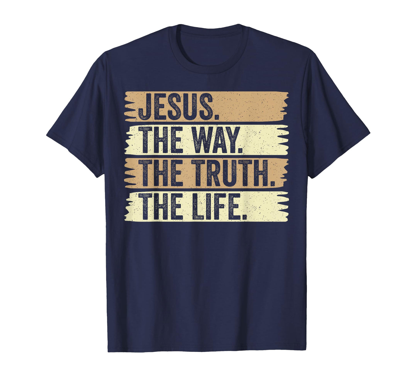Retro Jesus The Way Truth and Life Vintage Christian Worship T-Shirt