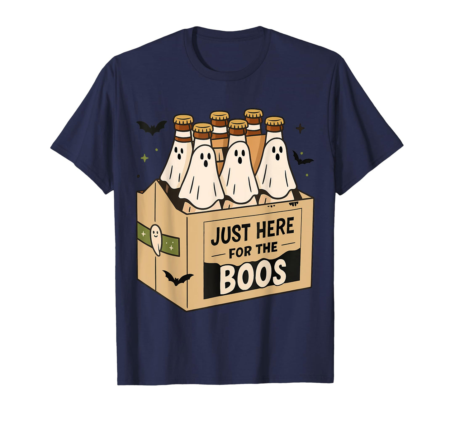 Halloween Ghost Drink I'm Just Here for The Boos Costume T-Shirt