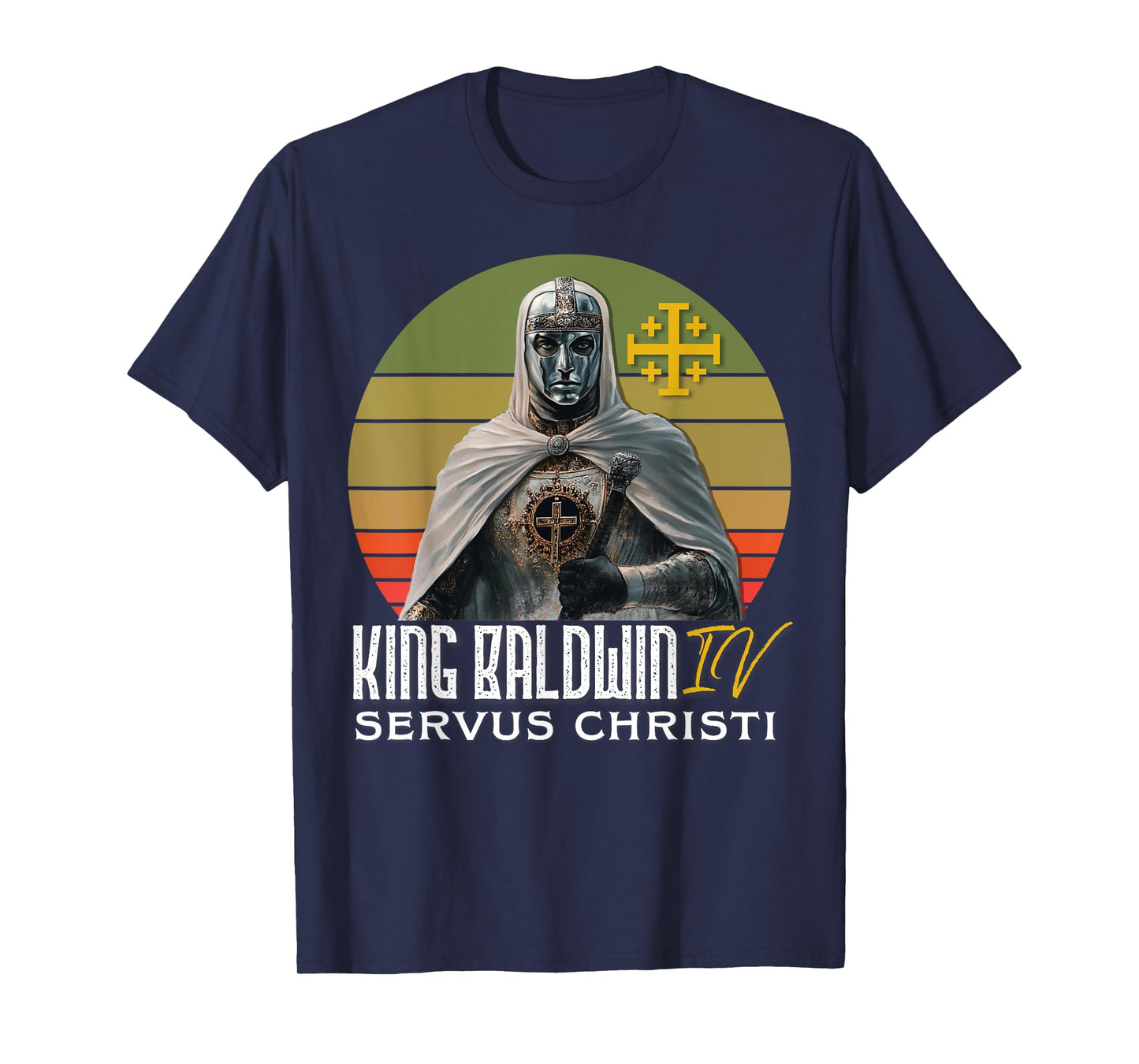 King Baldwin IV Jerusalem Cross Catholic T-Shirt