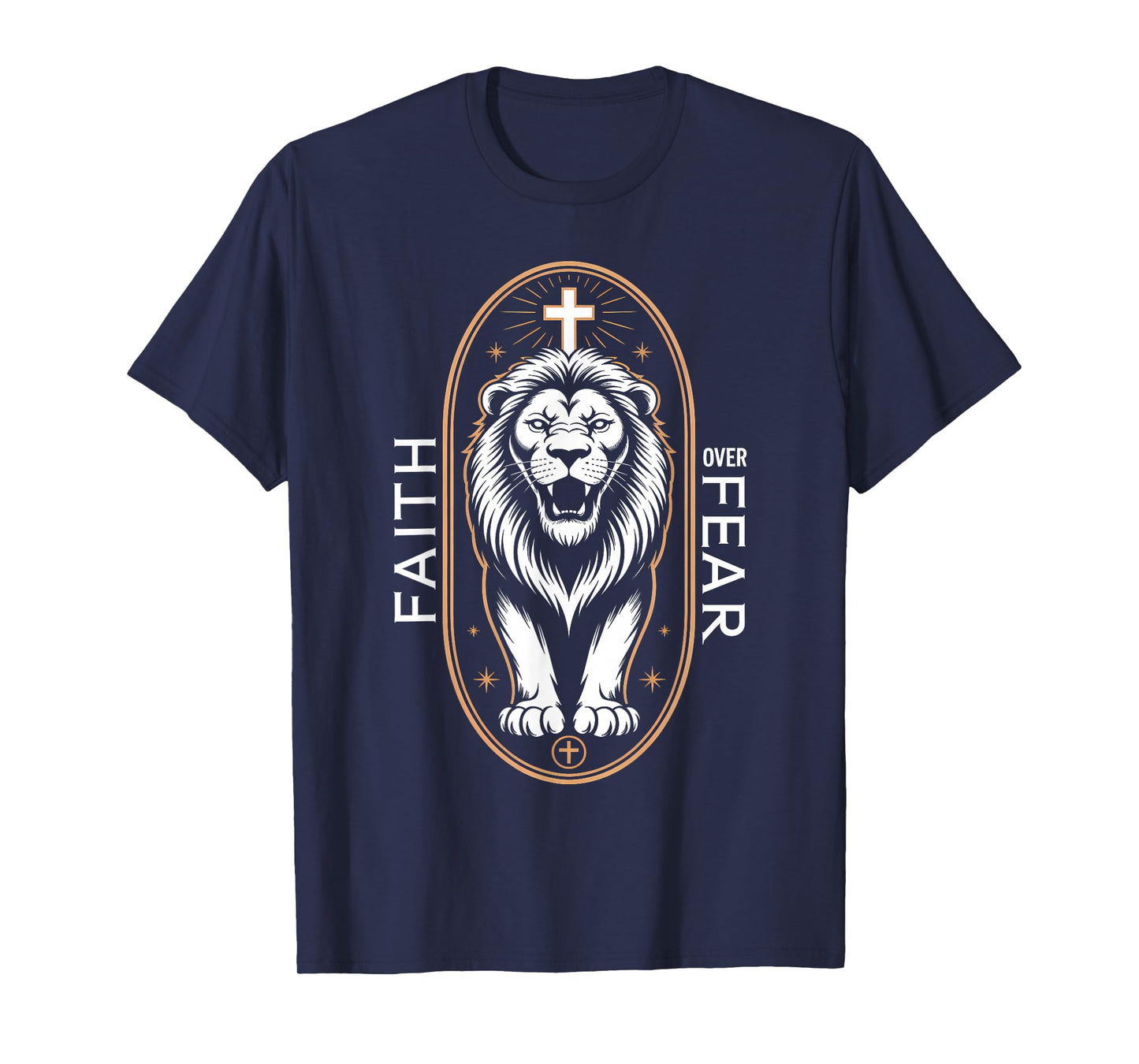 Faith Over Fear Lion of Judah Christian Triumph T-Shirt