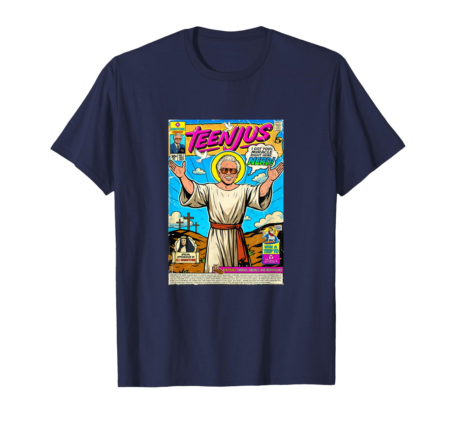 Teenjus Funny Jesus Meme Christ Faith Second Coming T-Shirt