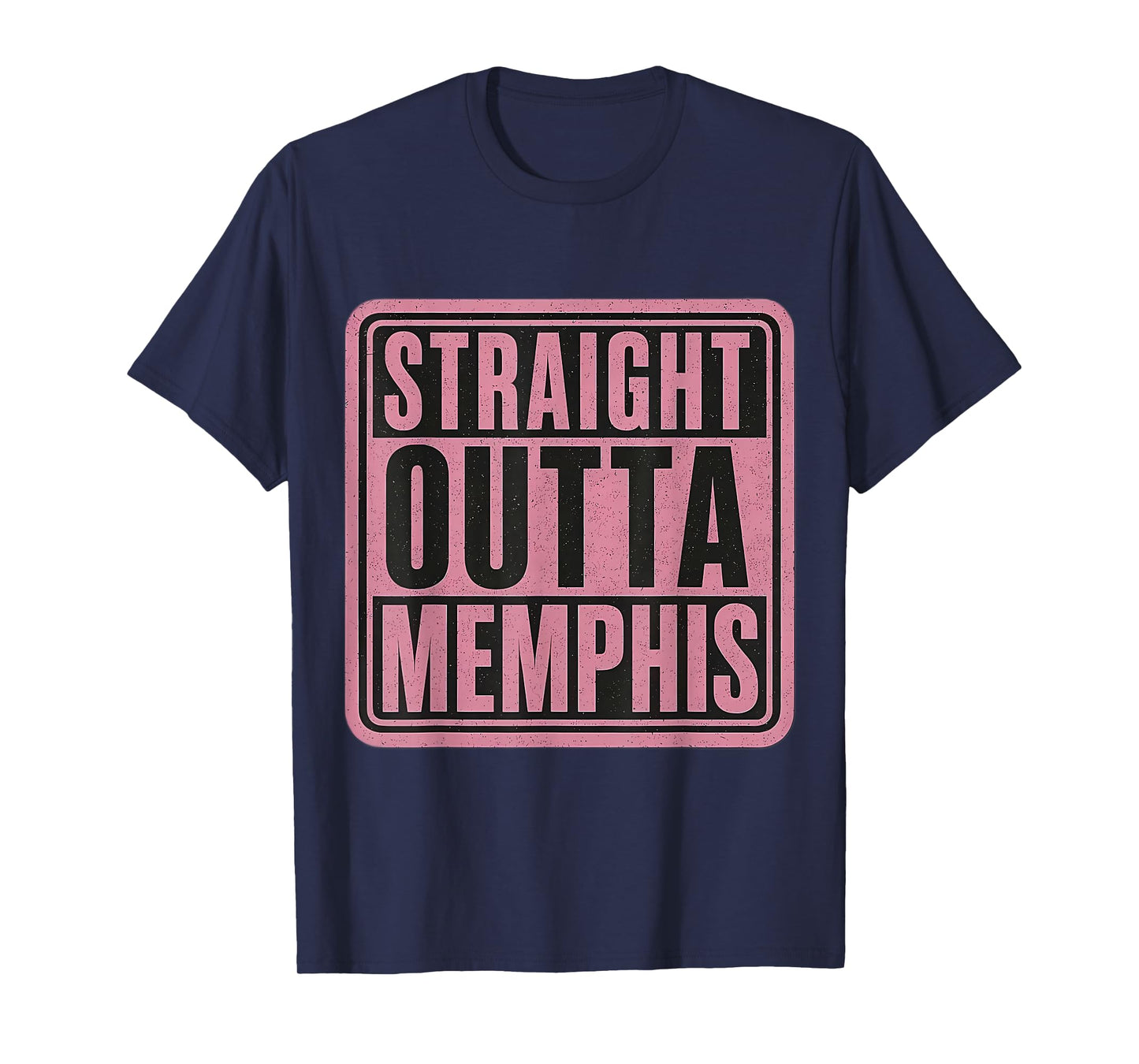 Straight Outta Memphis Womens Girls Retro Vintage Quote T-Shirt