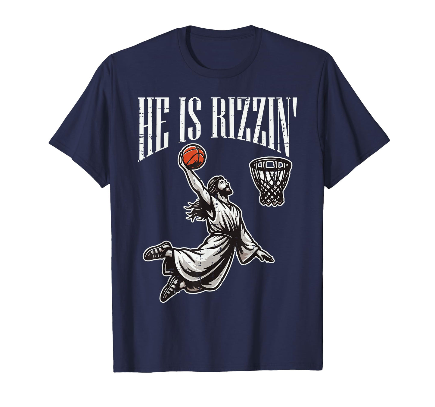 Easter Jesus He Is Rizzen Risen Christian Boys Kids Men Teen T-Shirt