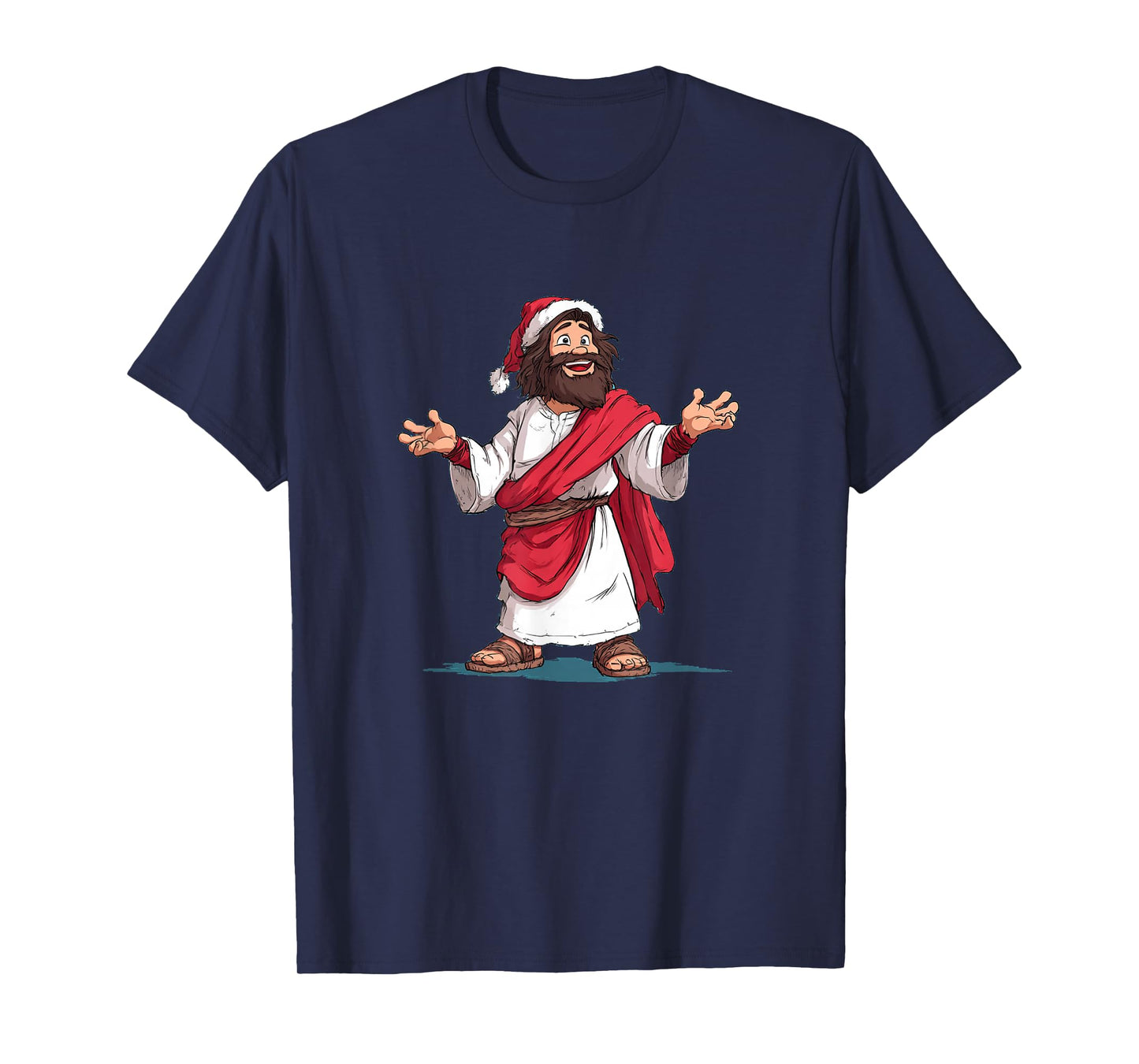 Amazing Jesus Christ Graphic in Christmas Look T-Shirt