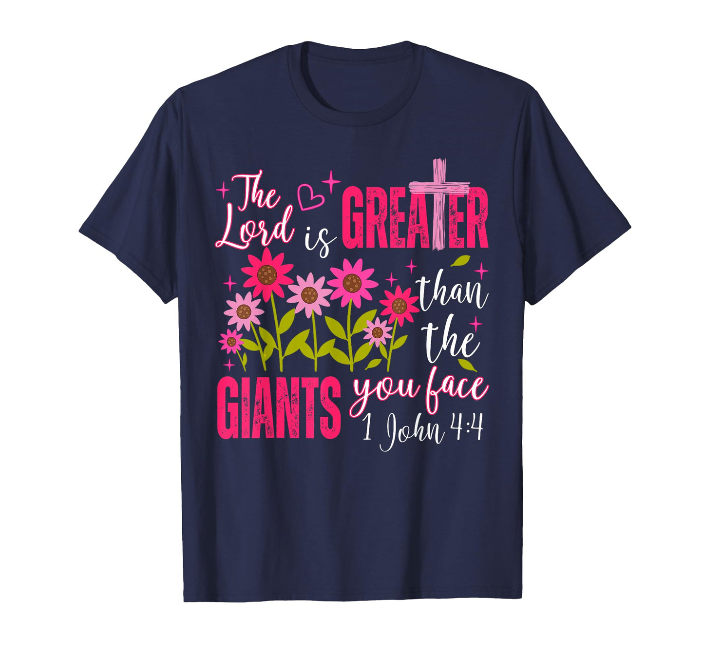 Christian Faith Jesus God Religious The Lord is A Greater T-Shirt