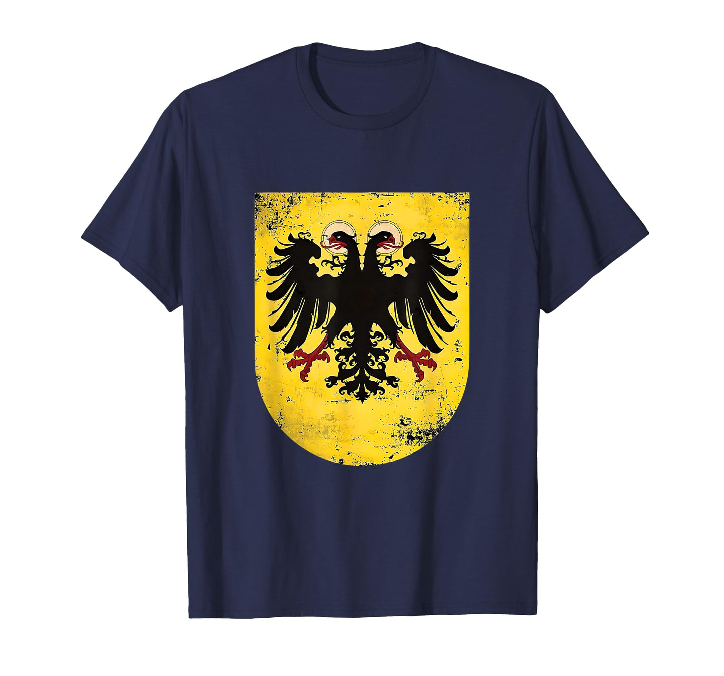 Holy Roman Catholic Empire Double Headed Eagle Crest T-Shirt