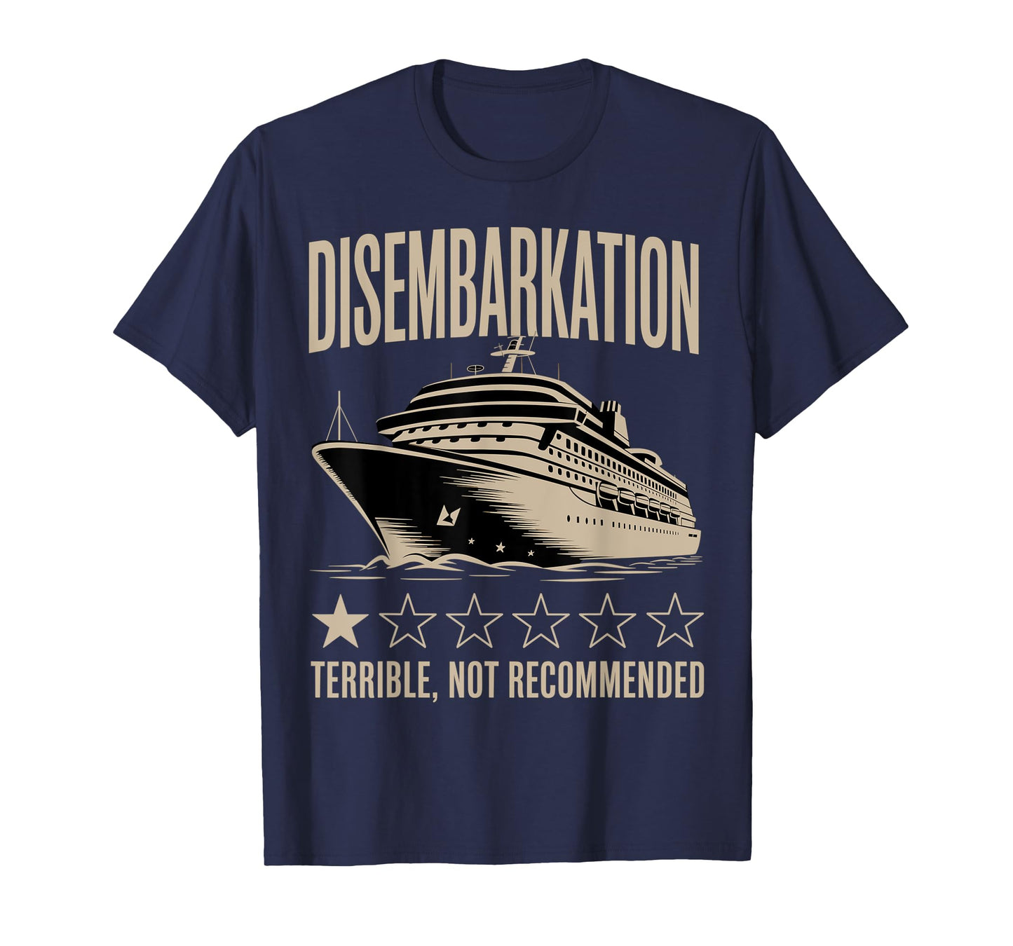 Disembarkation Cruise Humor Graphic T-Shirt