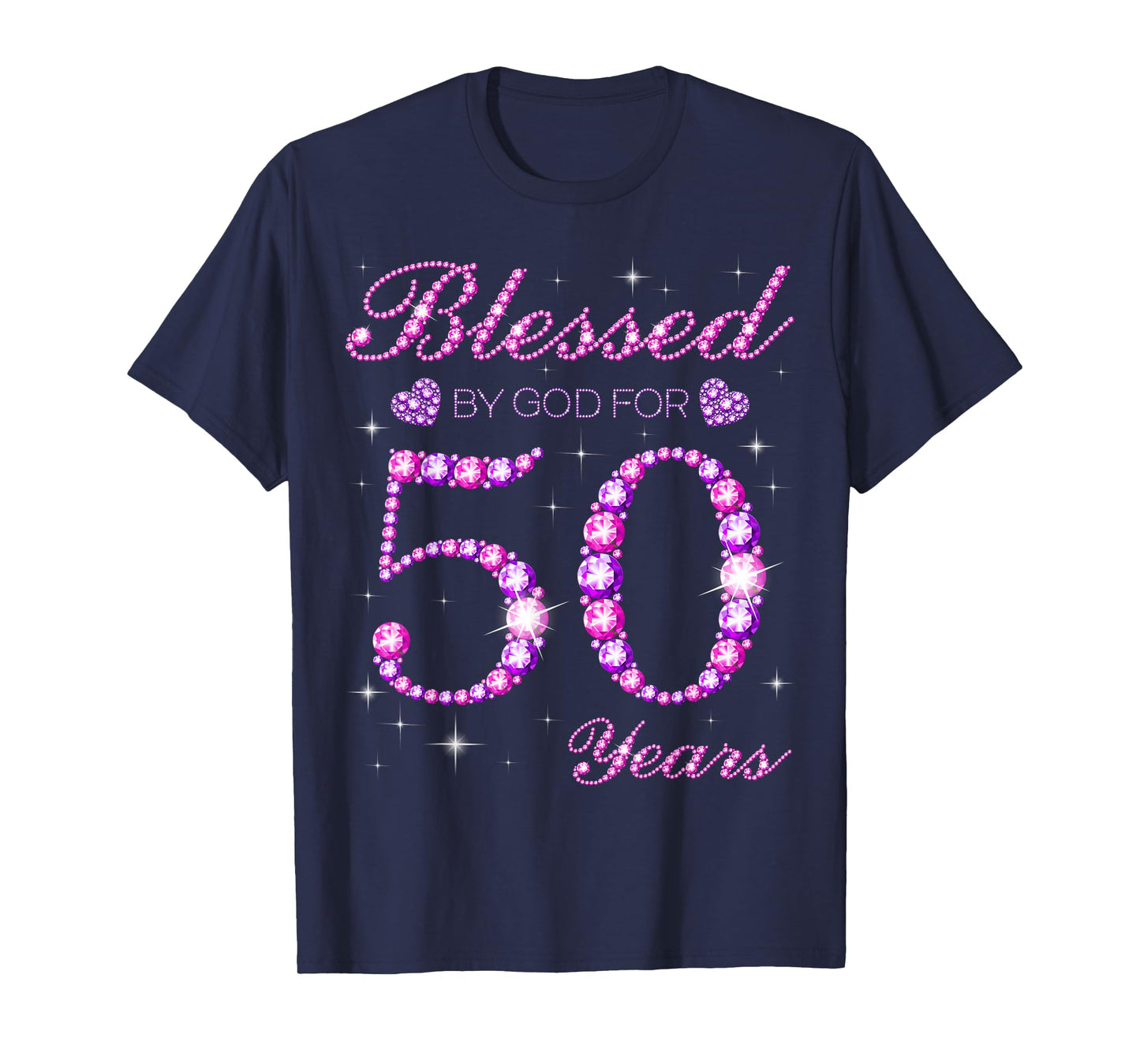 Blessed by God for 50 Years Old 50th Birthday Party T-Shirt