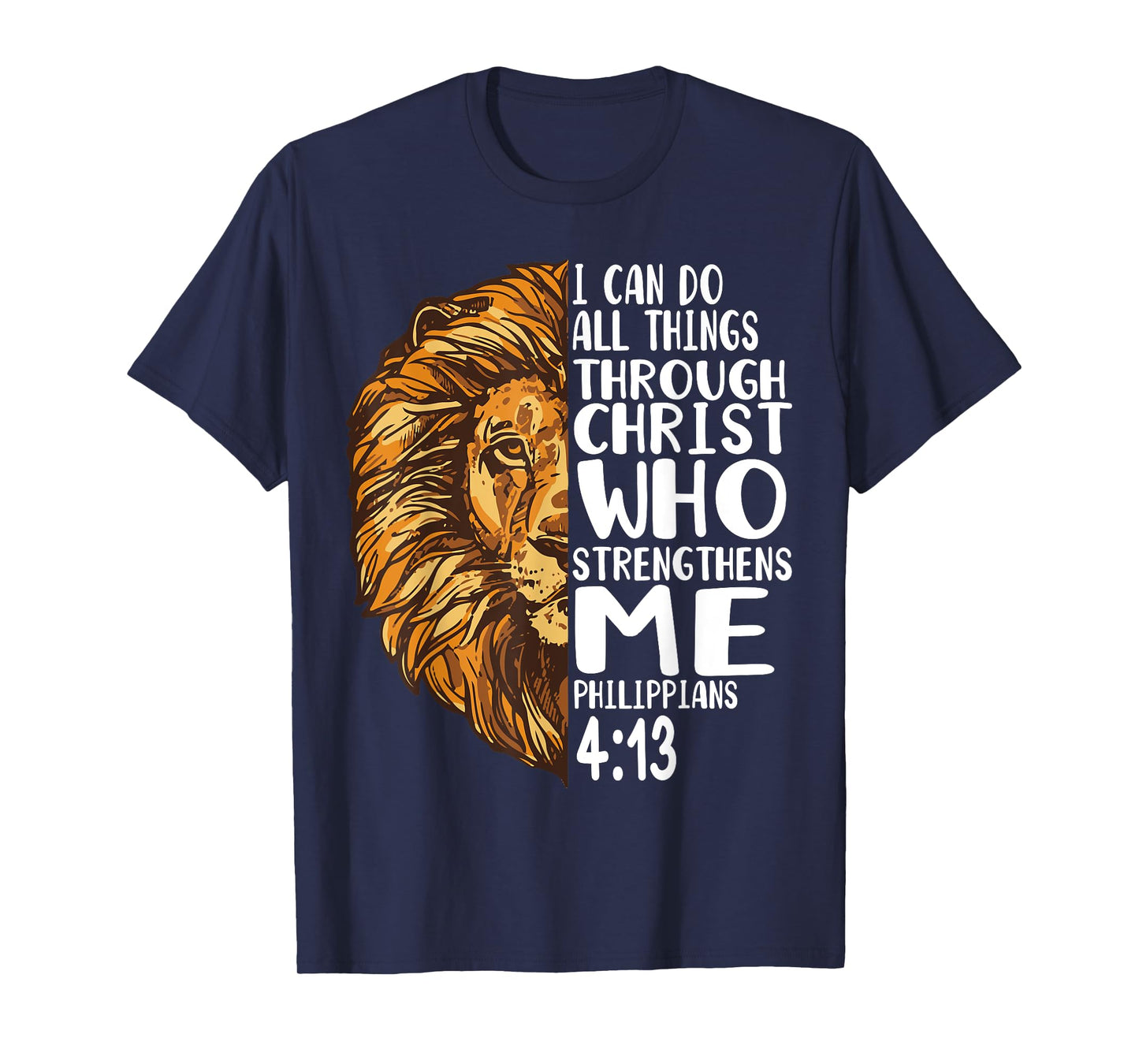 lion shirts with bible verses Philippians T-Shirt