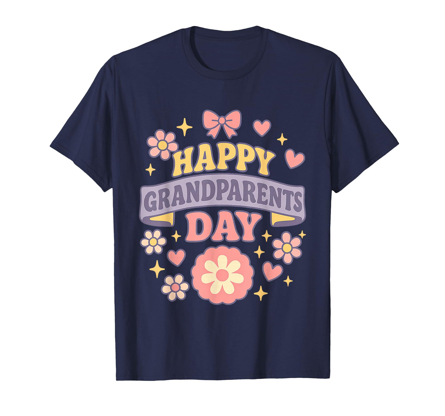 Happy Grandparents Day Funny Family Quote Grandma Grandpa T-Shirt