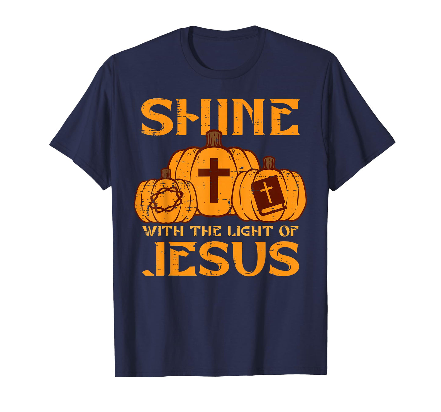 Halloween Shine With Light Jesus Christian Men Women Kids T-Shirt