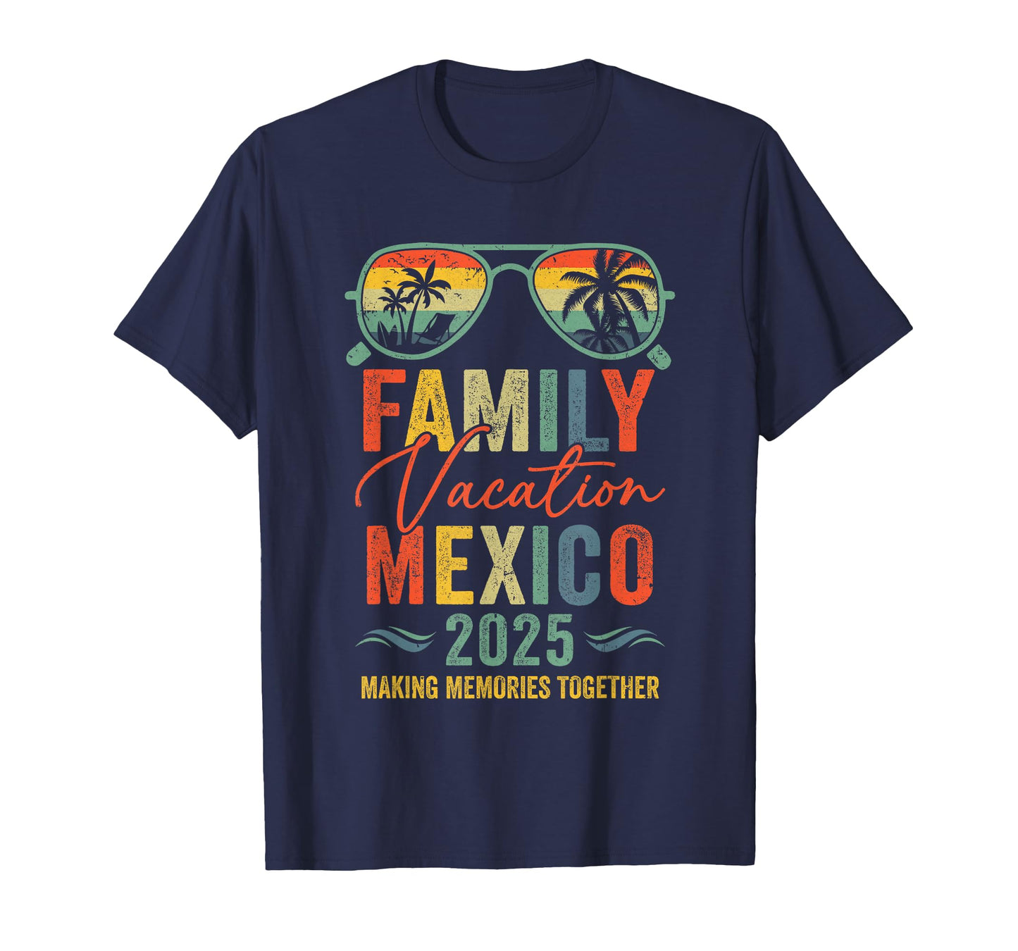 Mexico Vacation 2025 Matching Family Group Summer T-Shirt