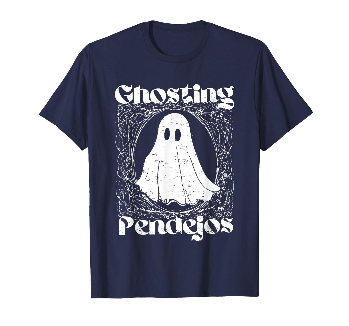 Vintage Retro Ghosting Pendejos Funny Ghost Halloween T-Shirt