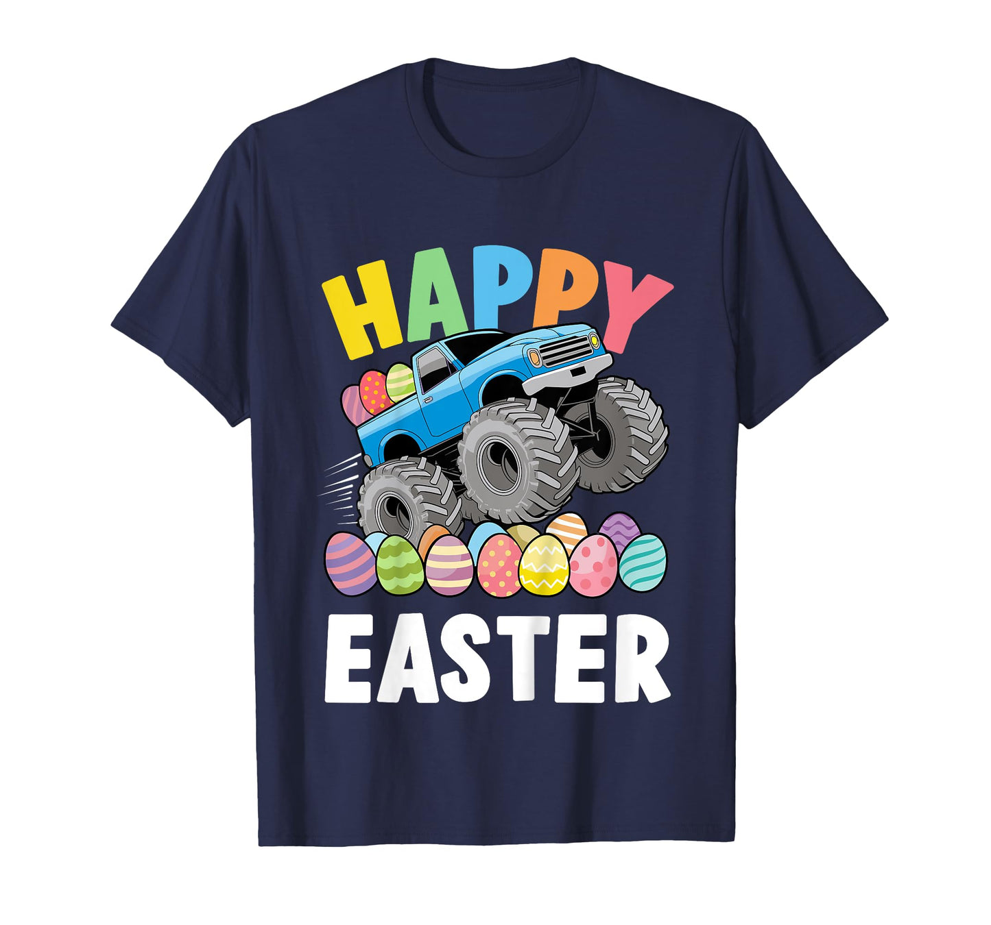 Kids Happy easter monster truck for boys and toddler T-Shirt