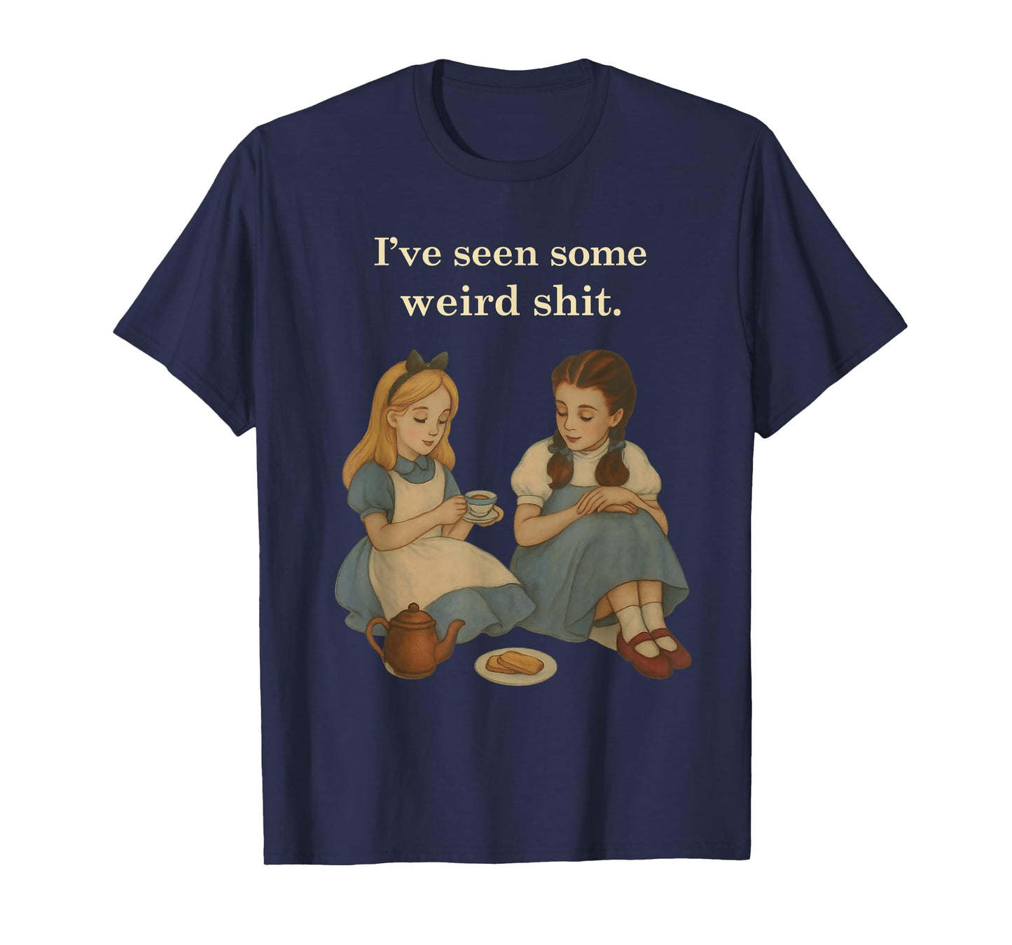 I've Seen Some Weird Shit Vintage Retro Two Girls Funny T-Shirt