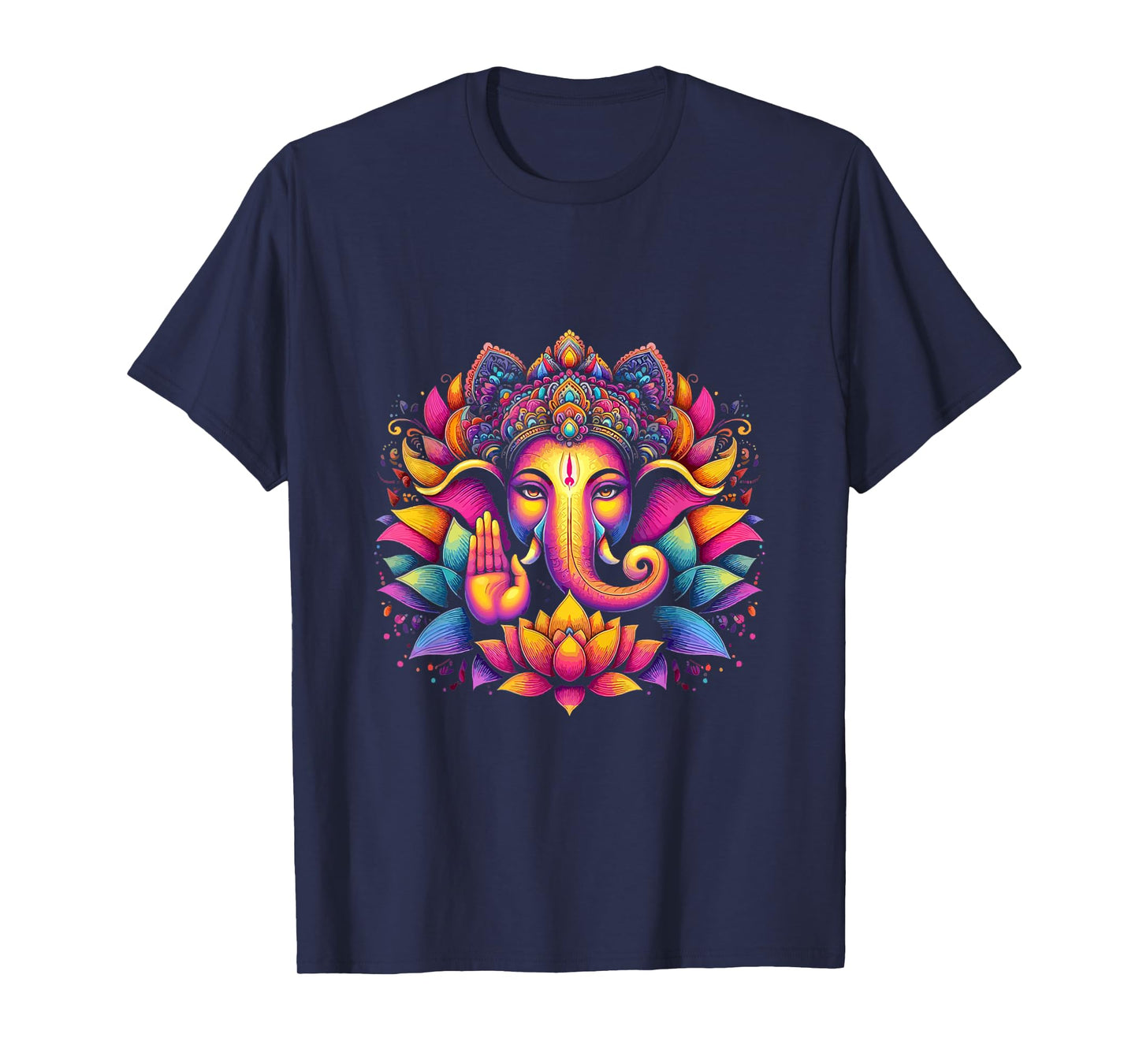 Ganesh Symbol Yoga Hindu Elephant God Ganesha Puja T-Shirt